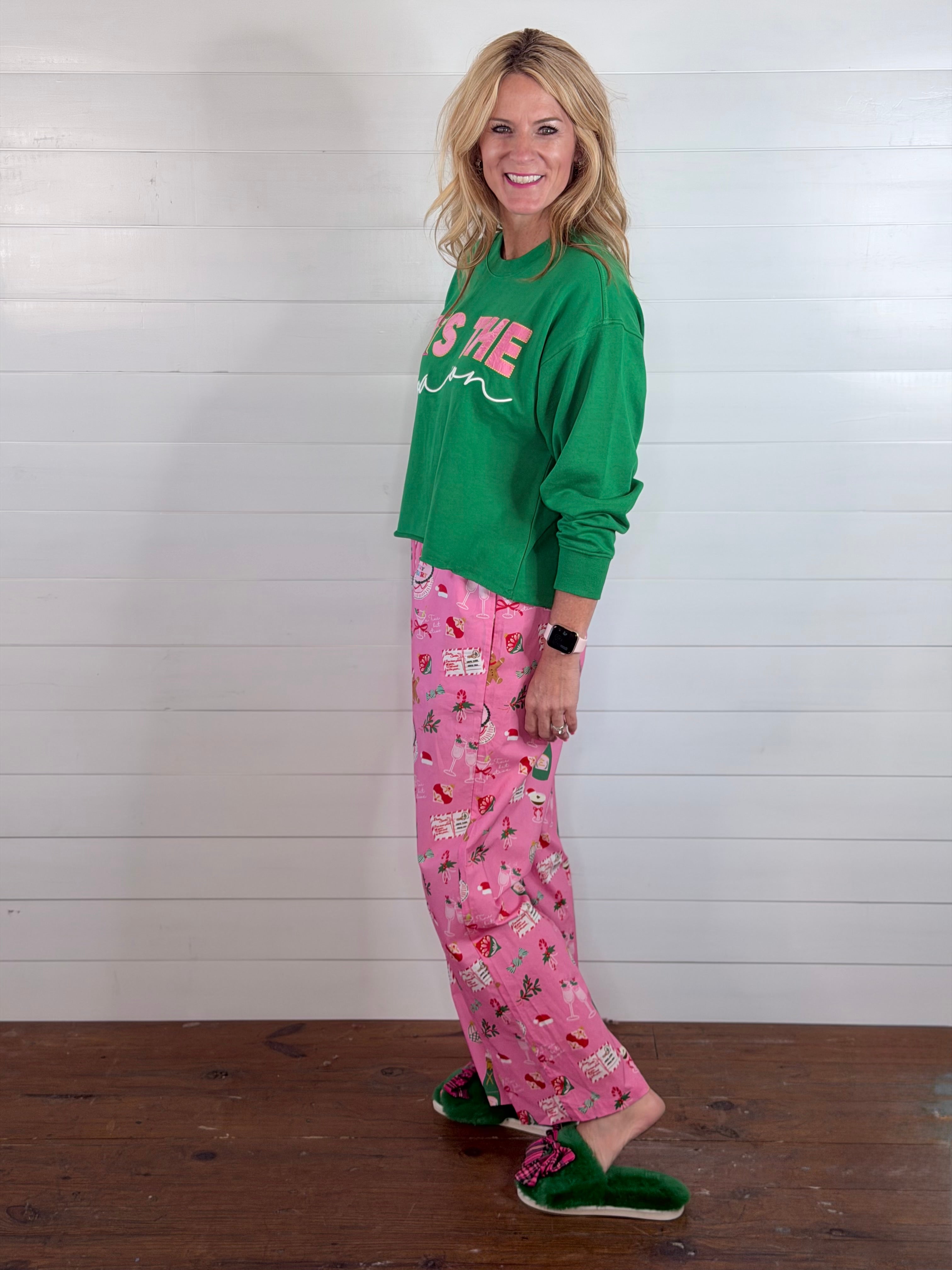 MERRY ICONS BOXER PANTS-PINK