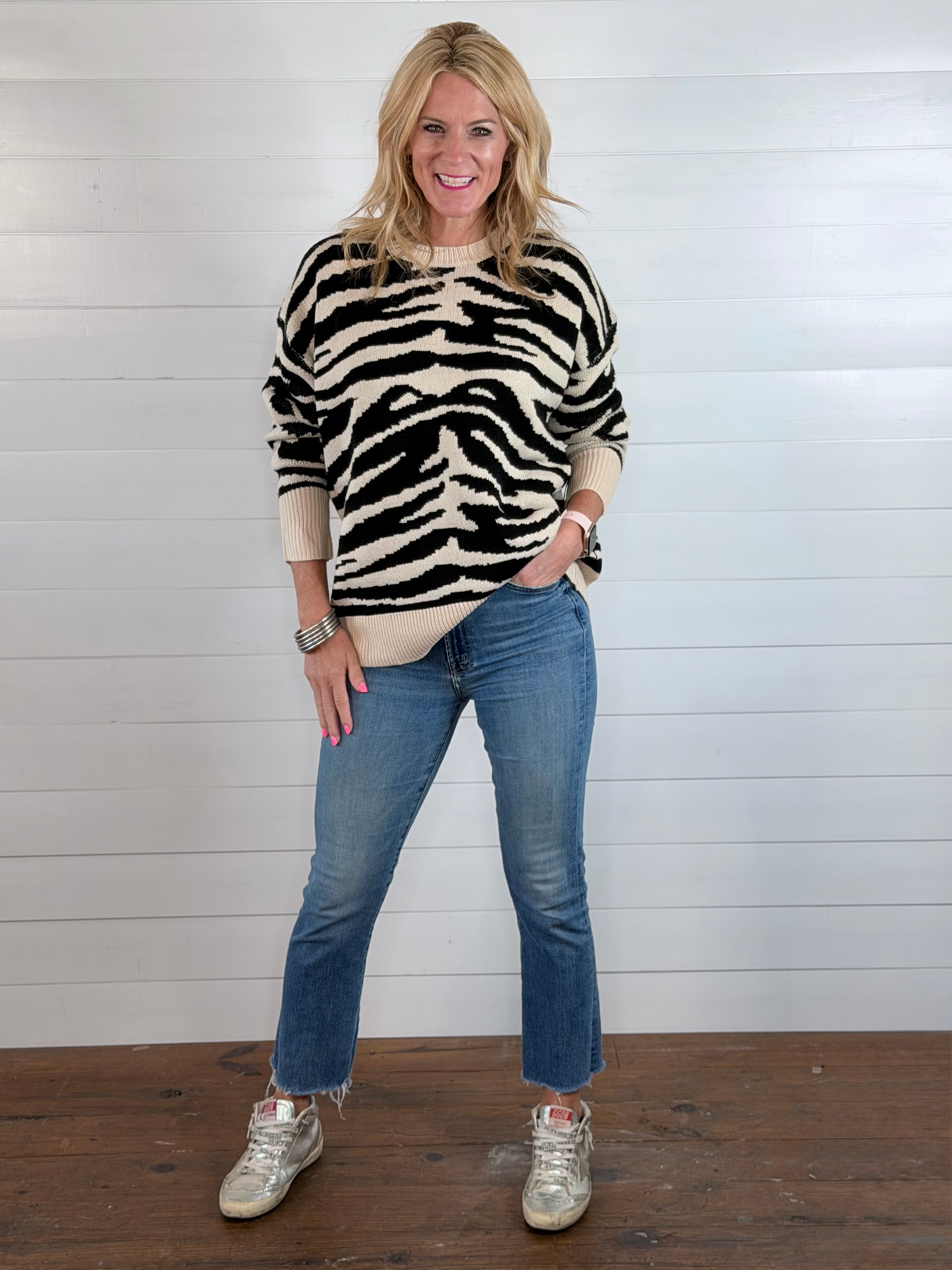 MARLEY ZEBRA SWEATER