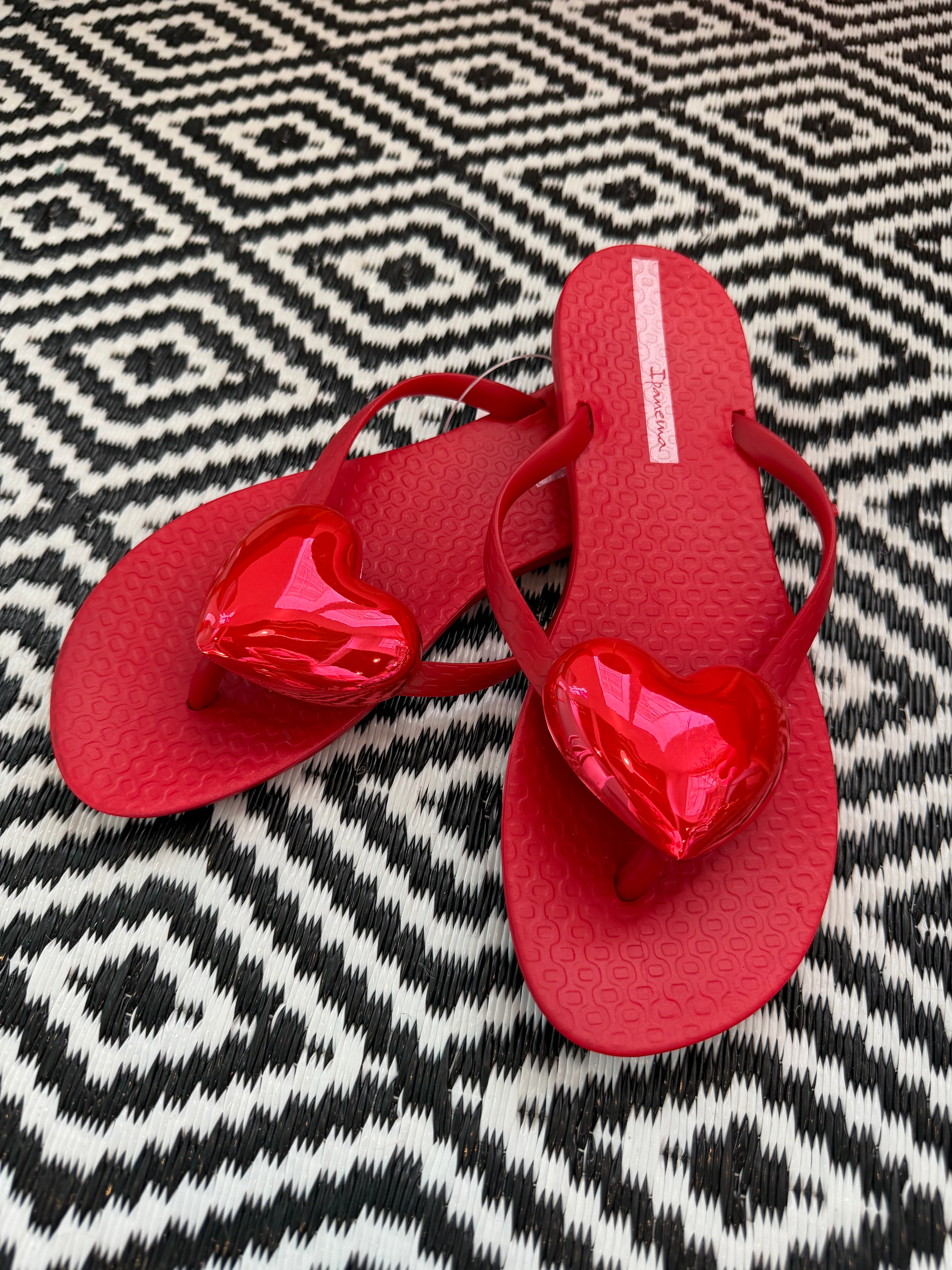 IPANEMA HEART FLIP FLOP-RED