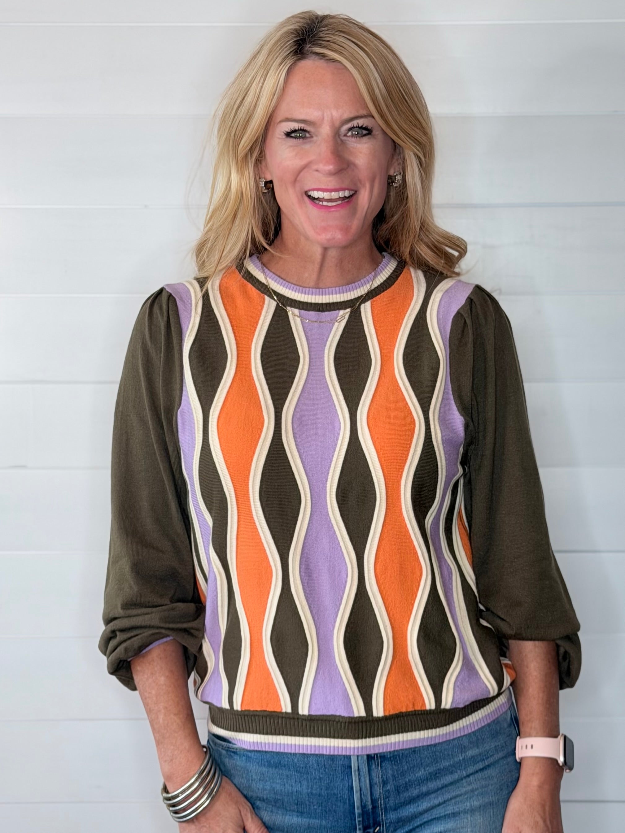 WAVES OF COLOR SWEATER