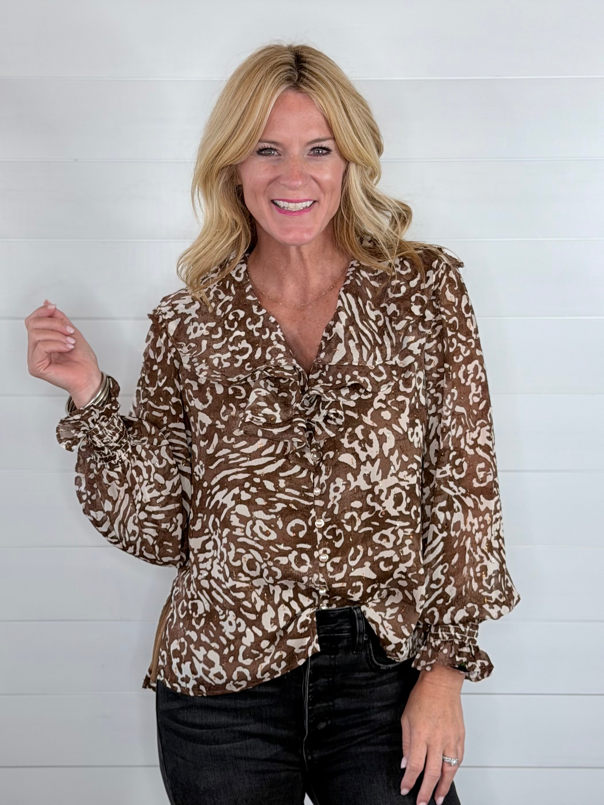 WILD ABOUT RUFFLES BLOUSE