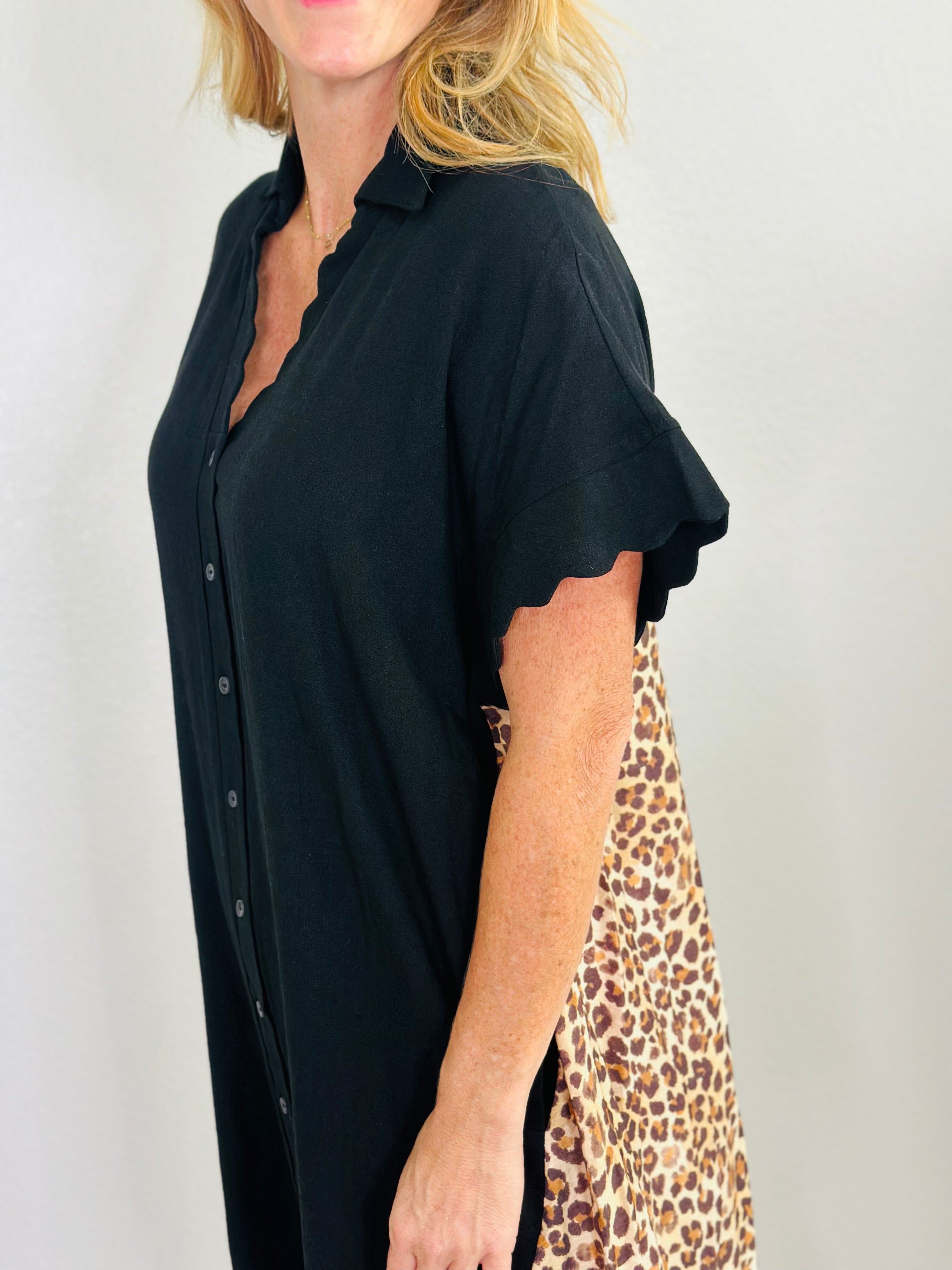 WILD SIDE DRESS-BLACK