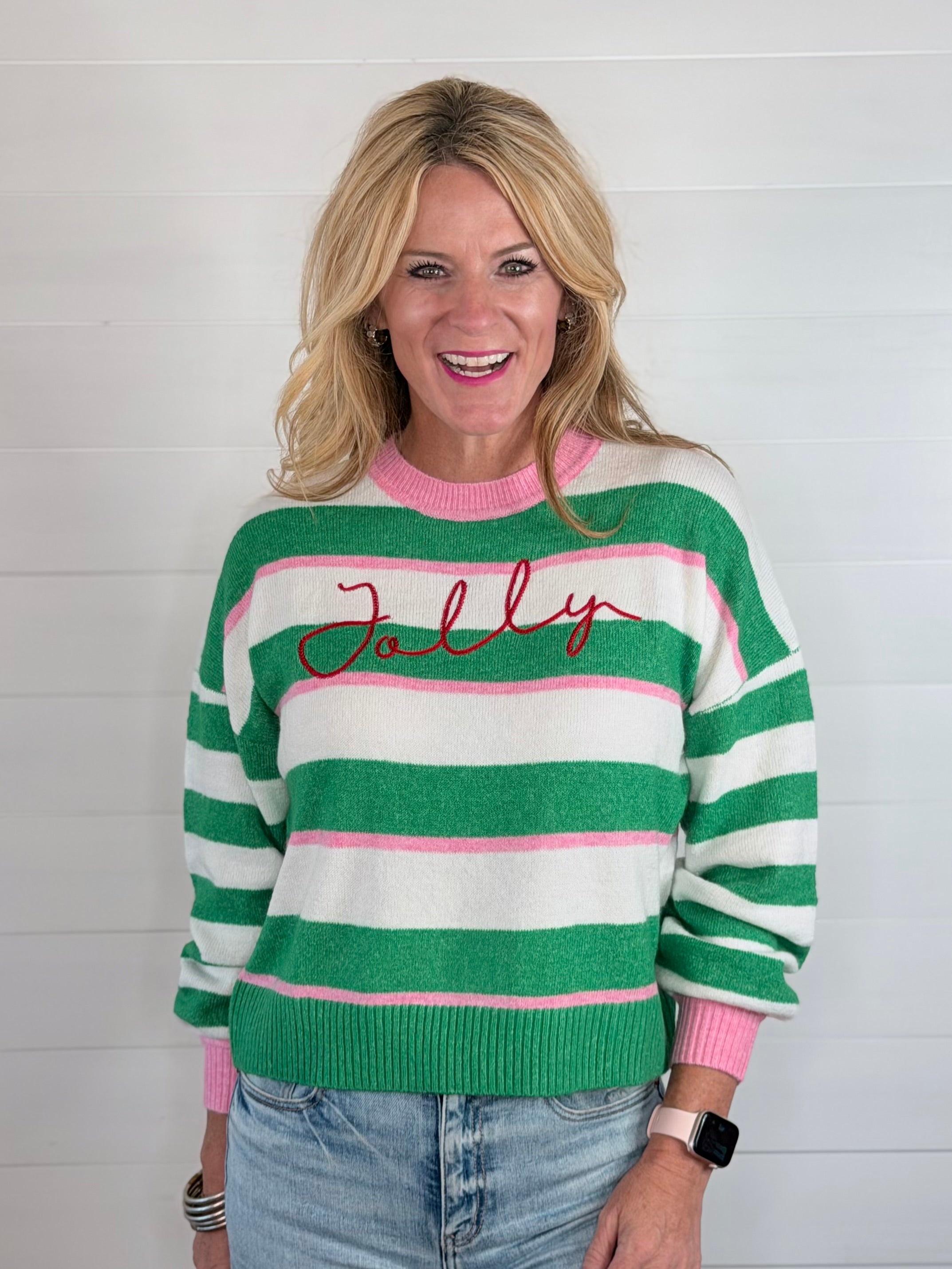 JOLLY STRIPE SWEATER