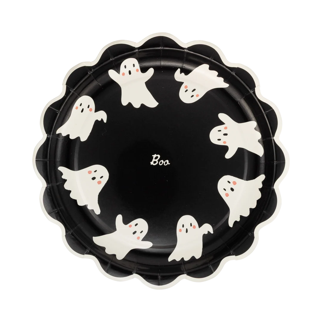 BOO GHOST ROUND PLATE