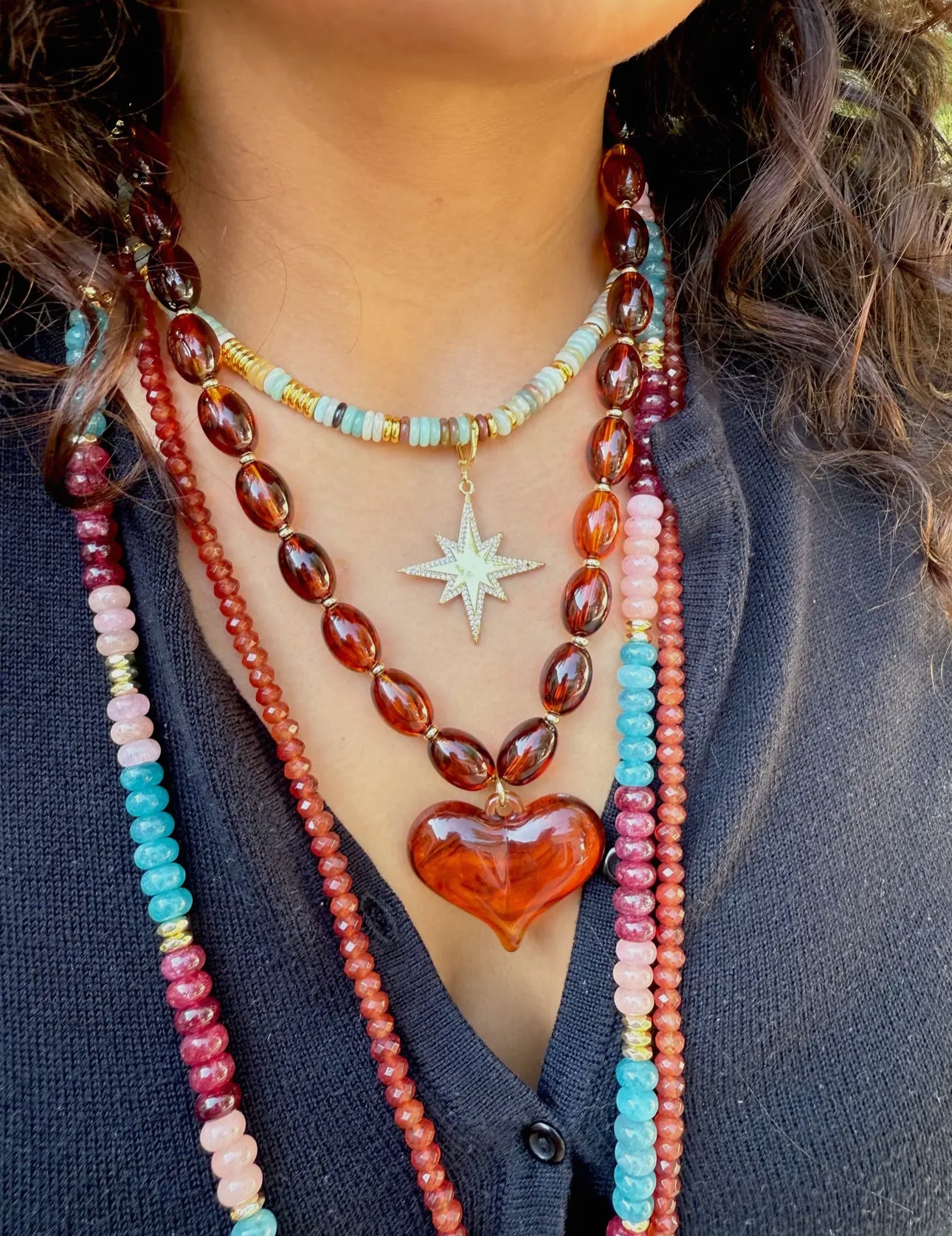 ROXIE NECKLACE-TORTOISE