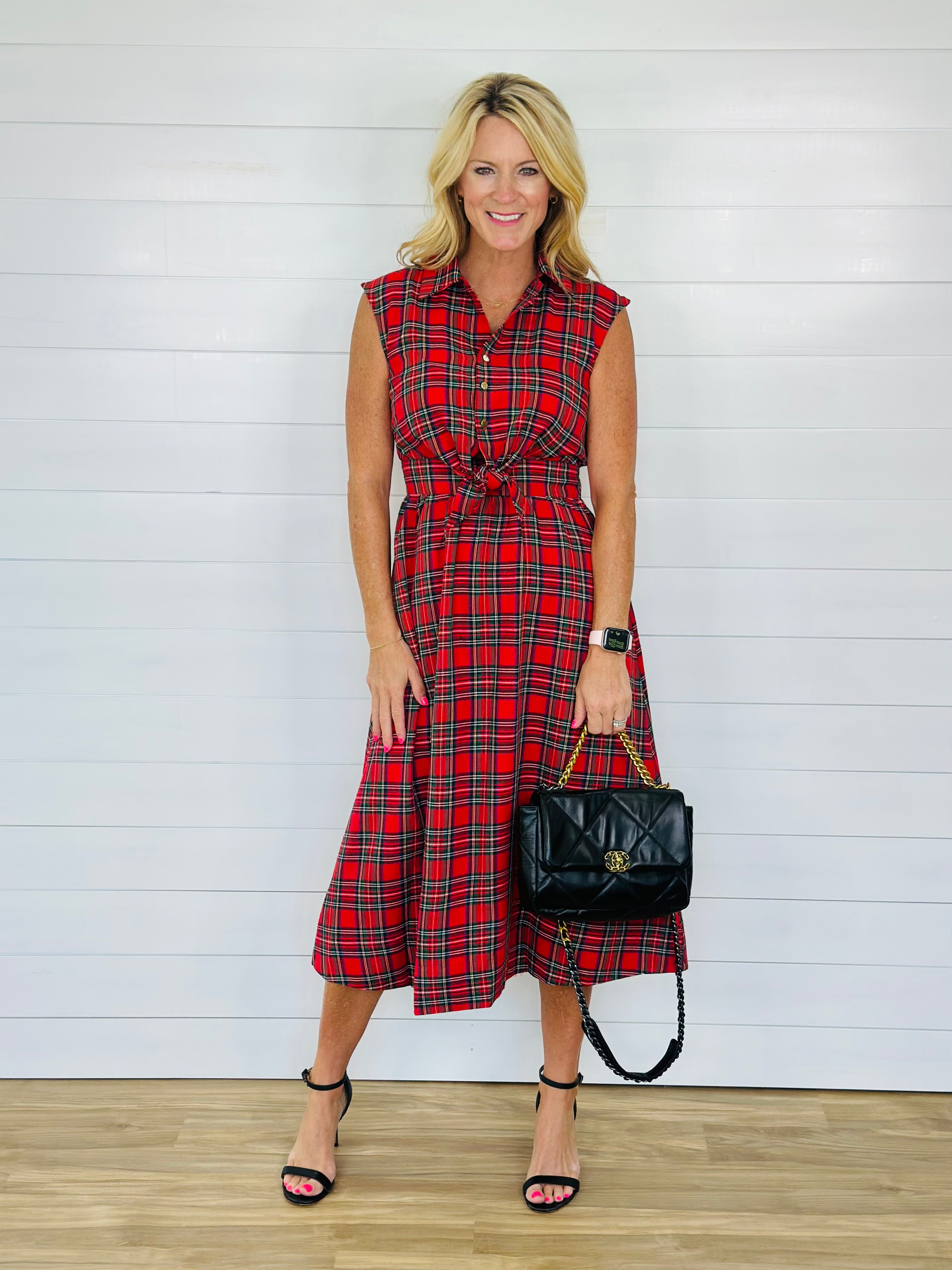 POSITIVELY PLAID DRESS