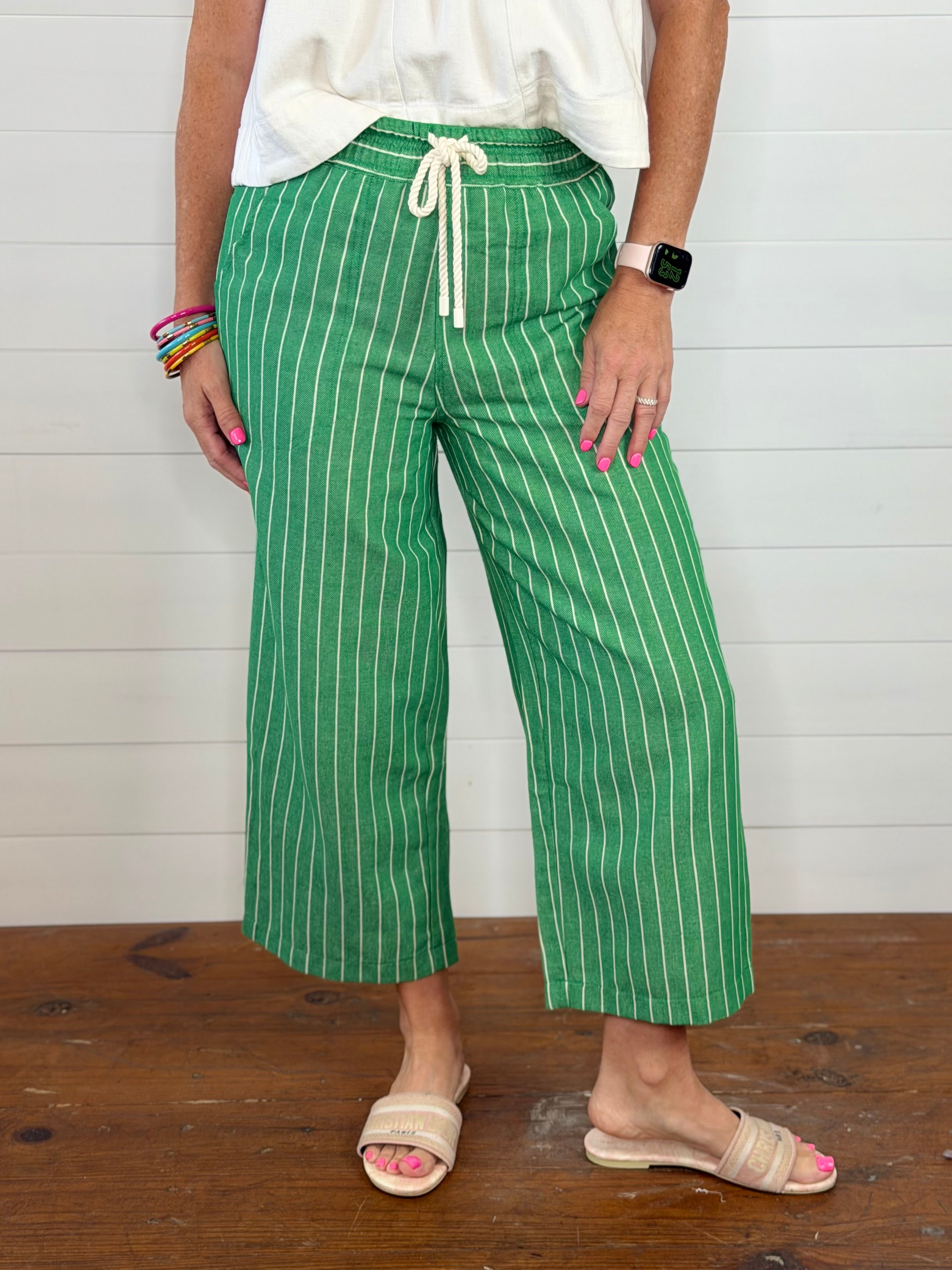 TAYLOR GREEN CROP PANTS