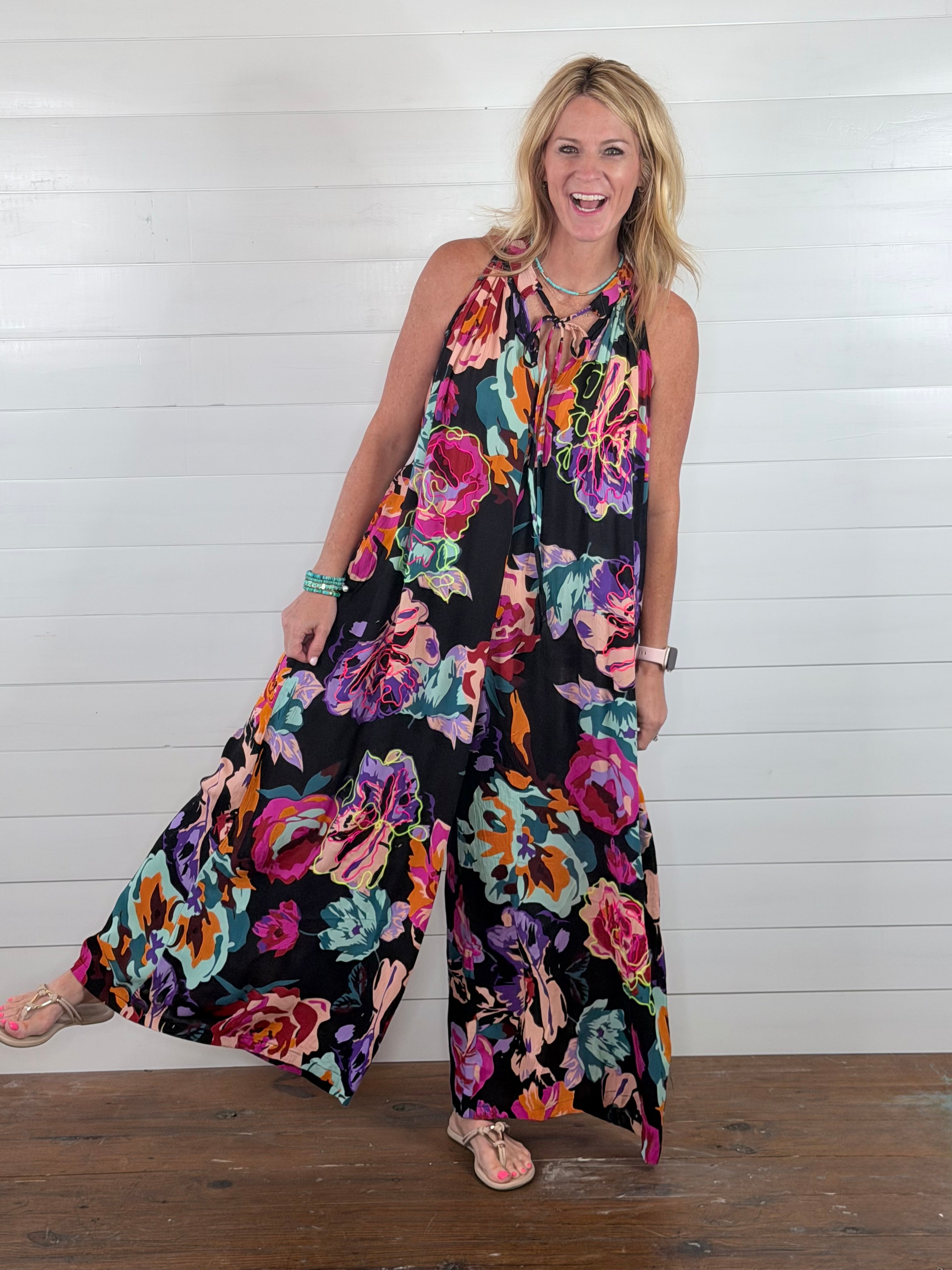 SYMPHONY ROMPER-BLACK