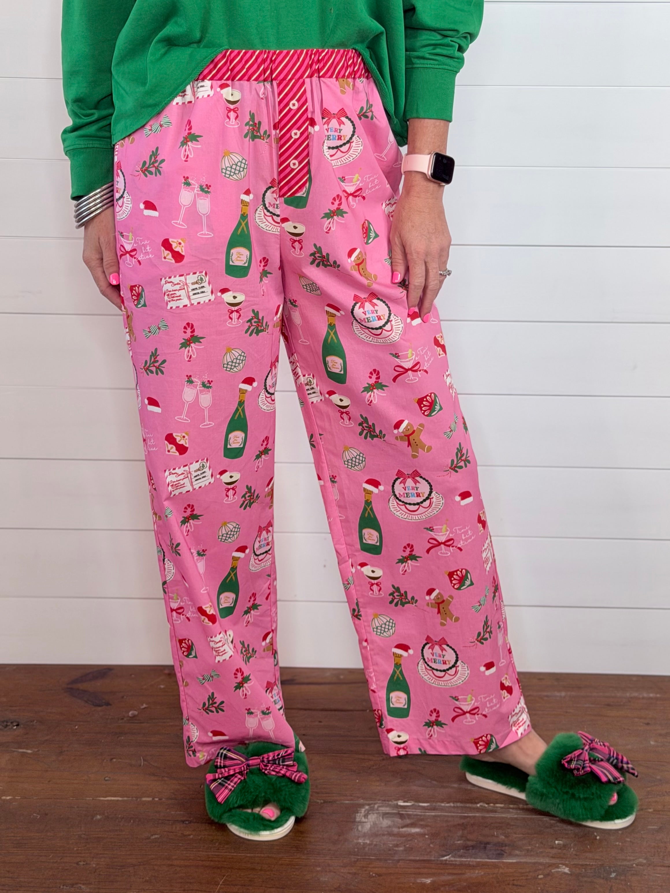 MERRY ICONS BOXER PANTS-PINK