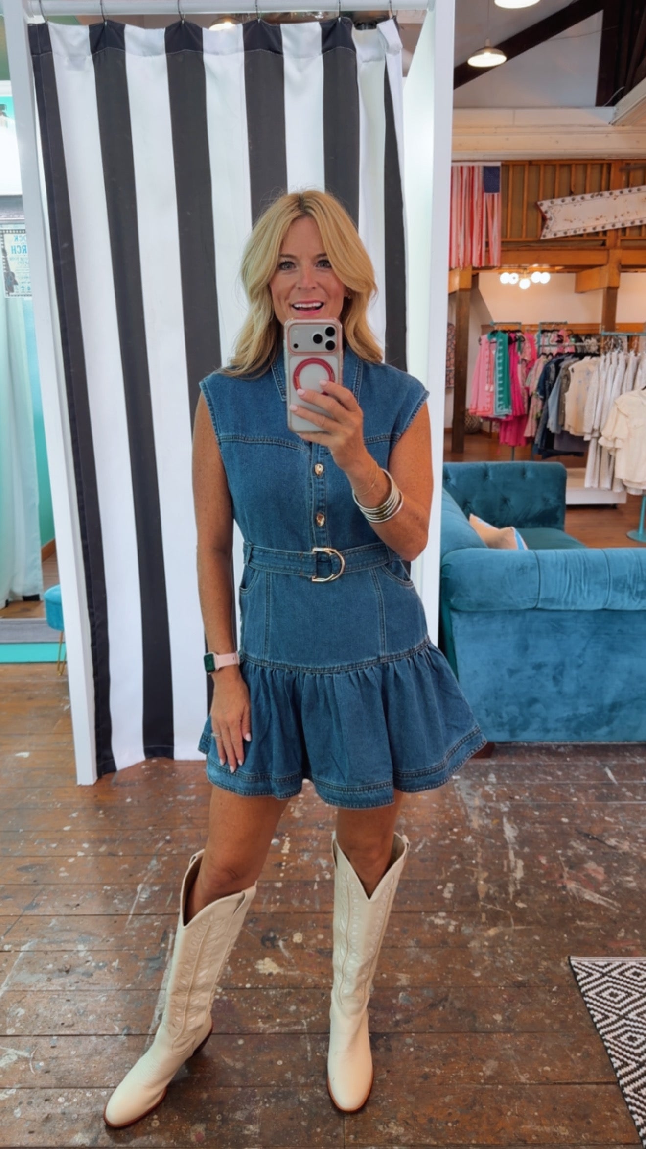 ELLA DENIM DRESS