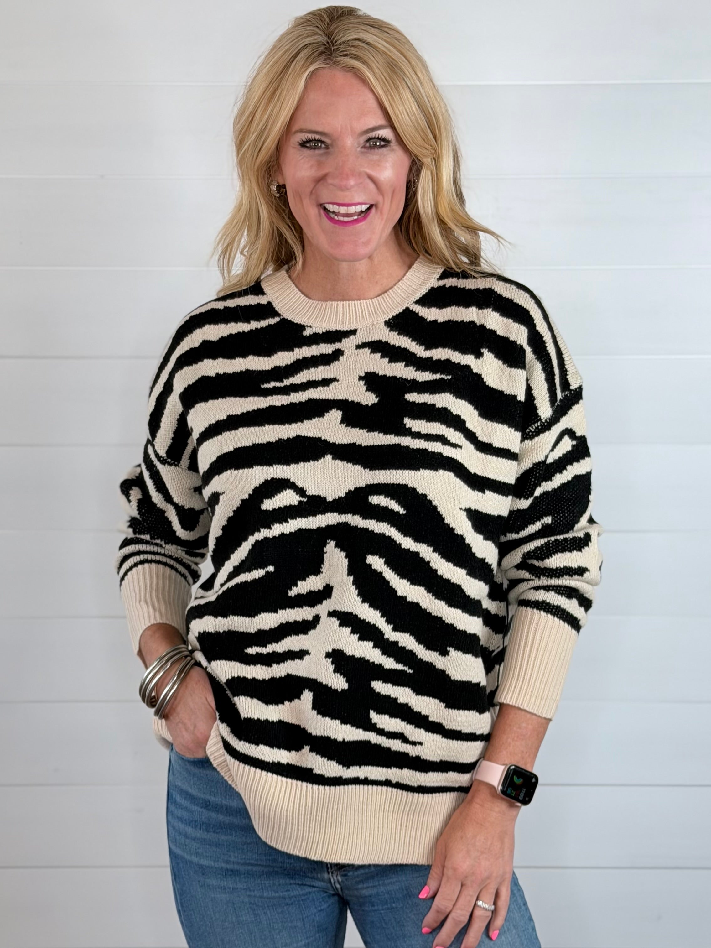 MARLEY ZEBRA SWEATER