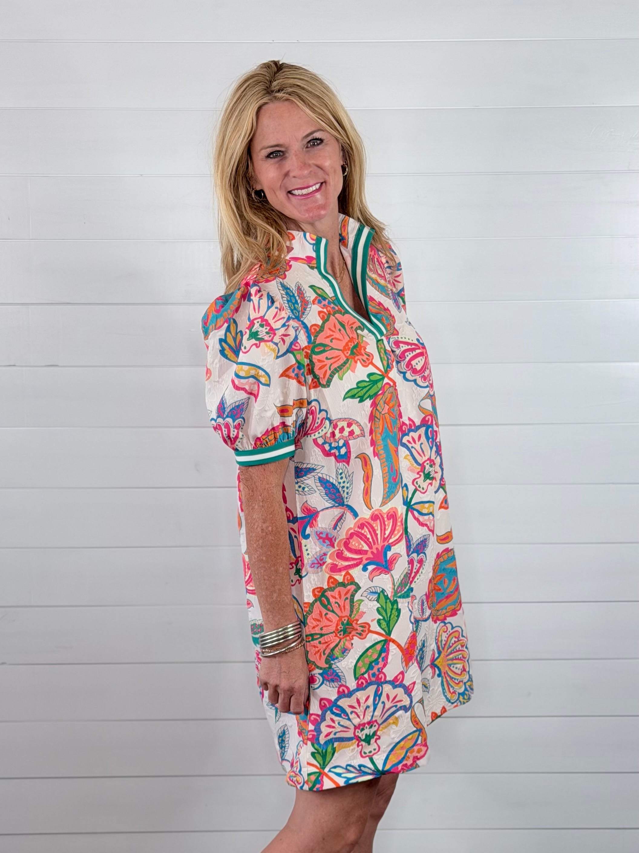 LIZZIE DRESS-WHITE