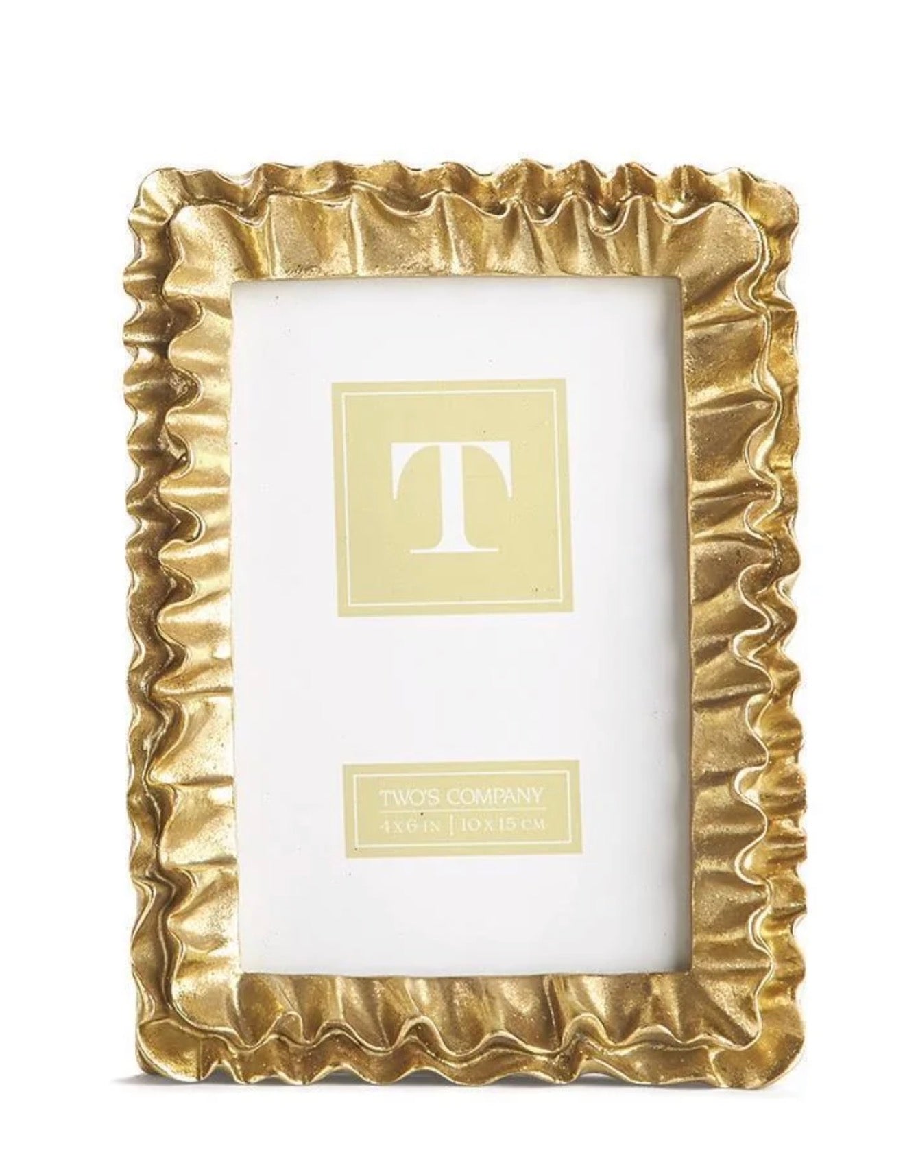 4 X 6 GOLD RUFFLES FRAME