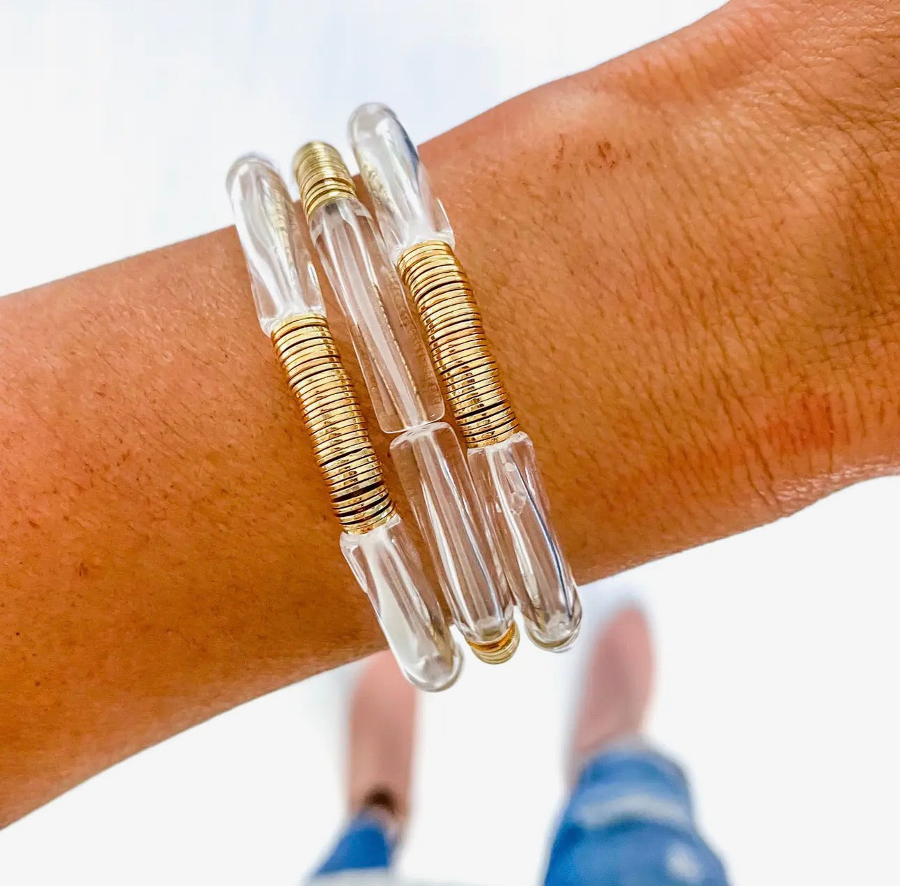 CLEAR STACKER BRACELET