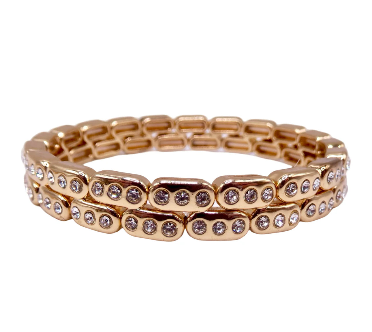 GOLD DOUBLE STACKED BRACELET