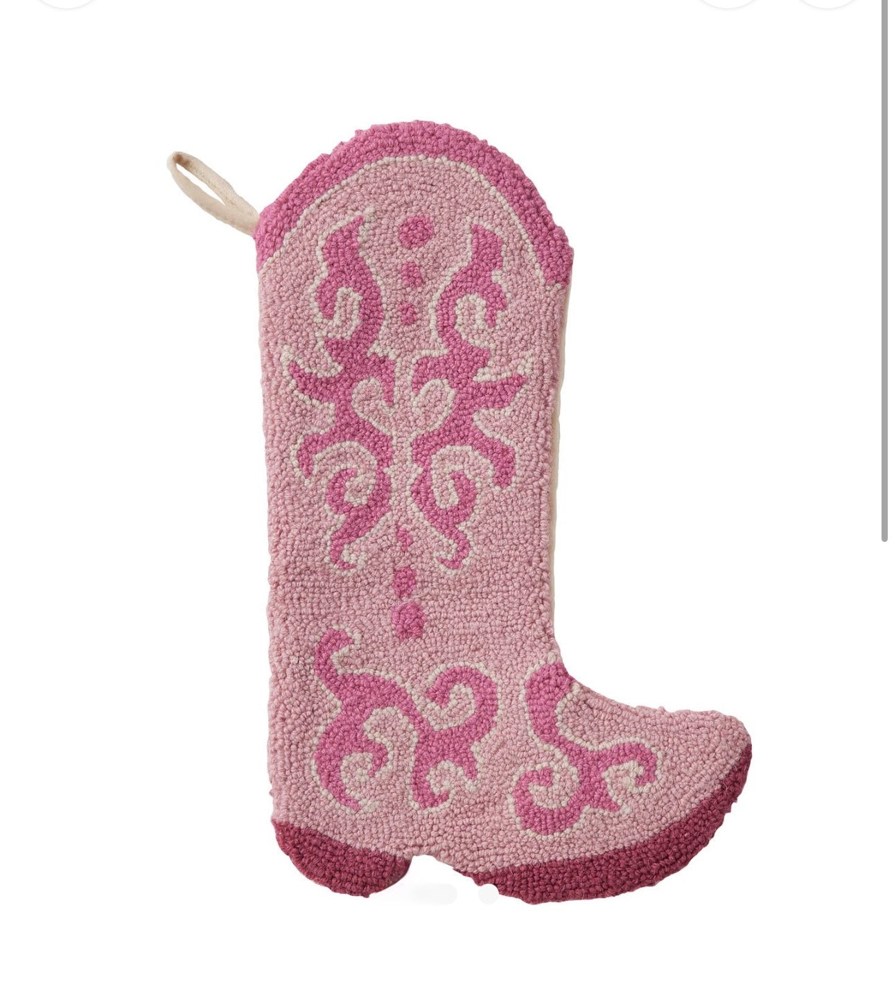 PINK BOOT HOOK STOCKING