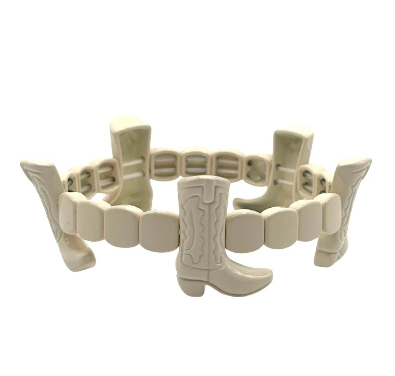 CREAM BOOT BRACELET