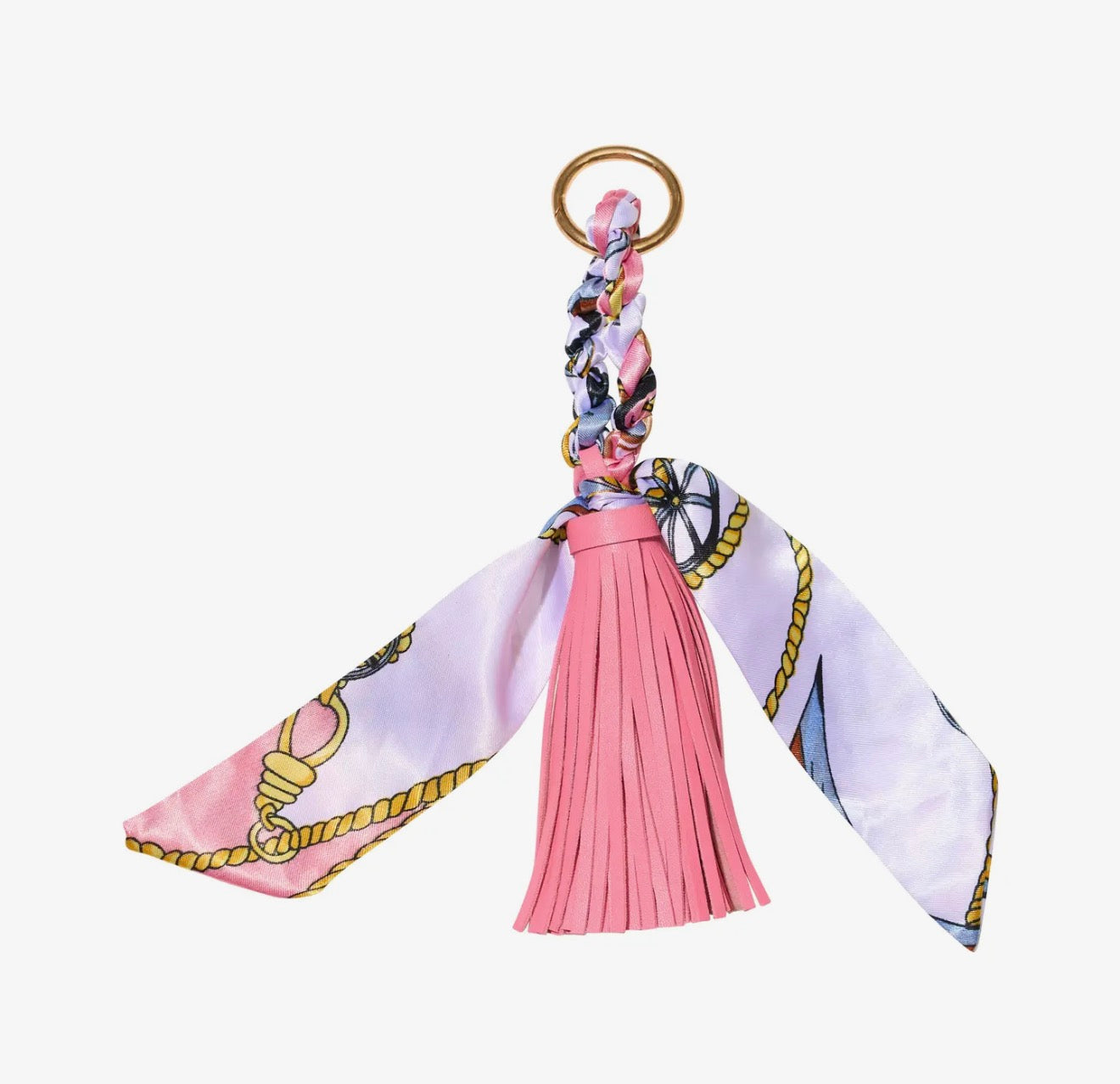SCARF BAG CHARM-PINK