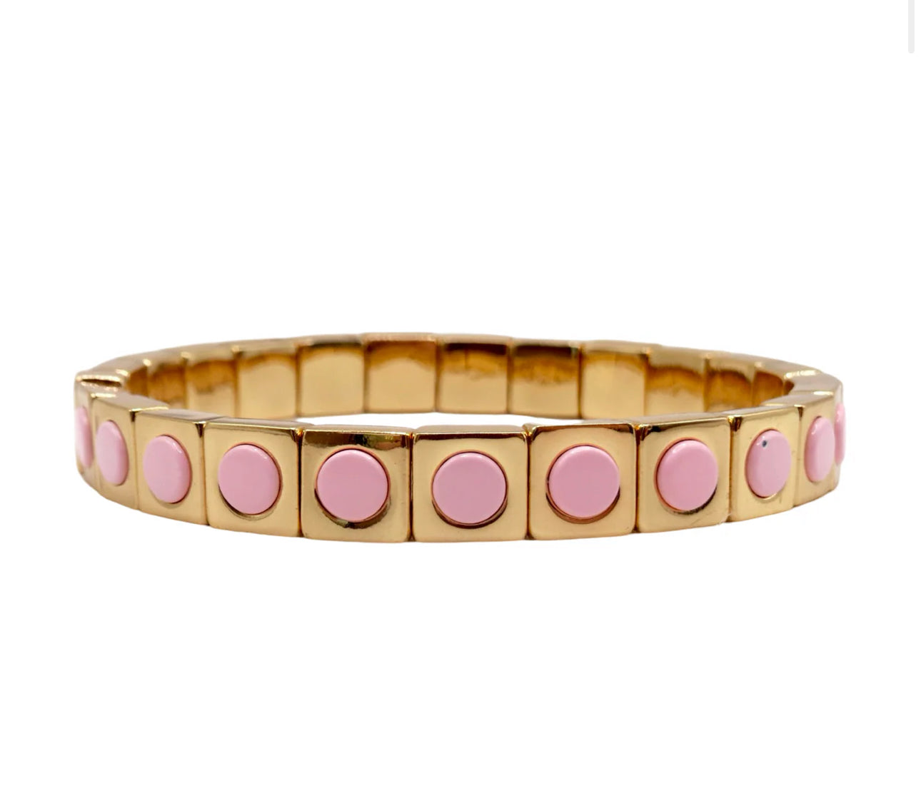 BALLERINA PINK STUD BRACELET
