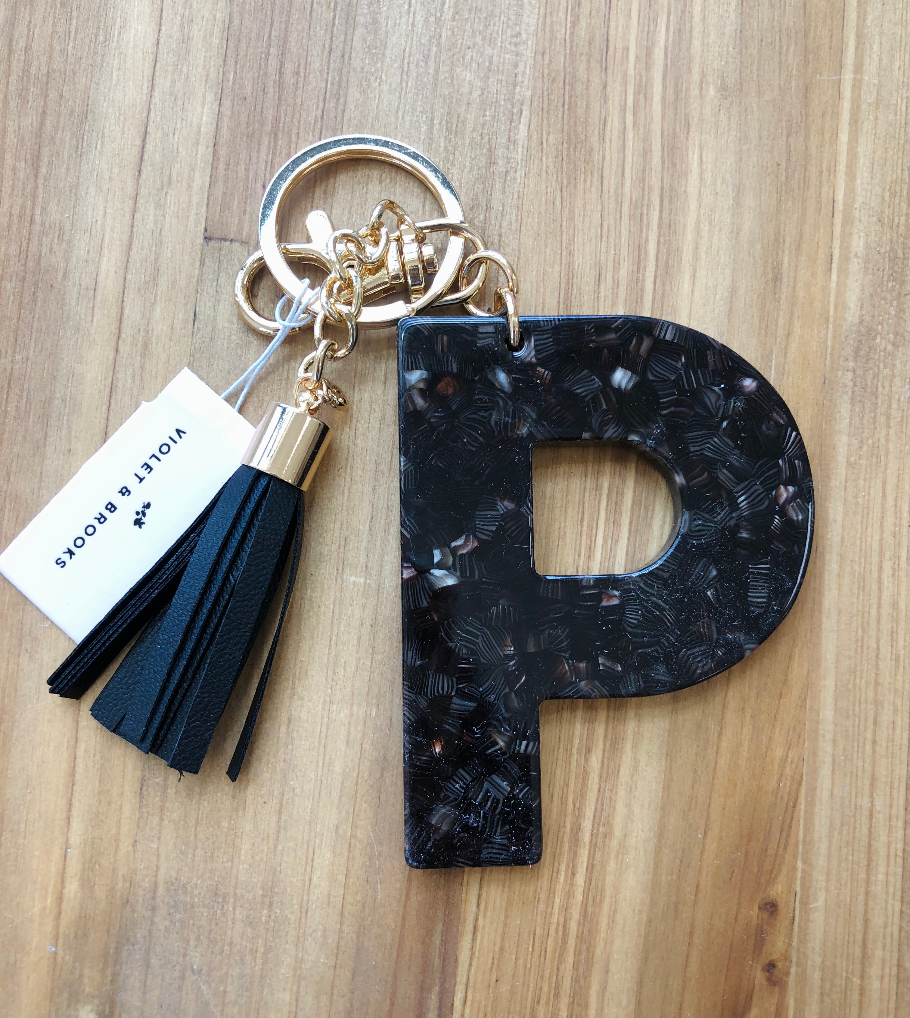 LETTER P KEYCHAIN