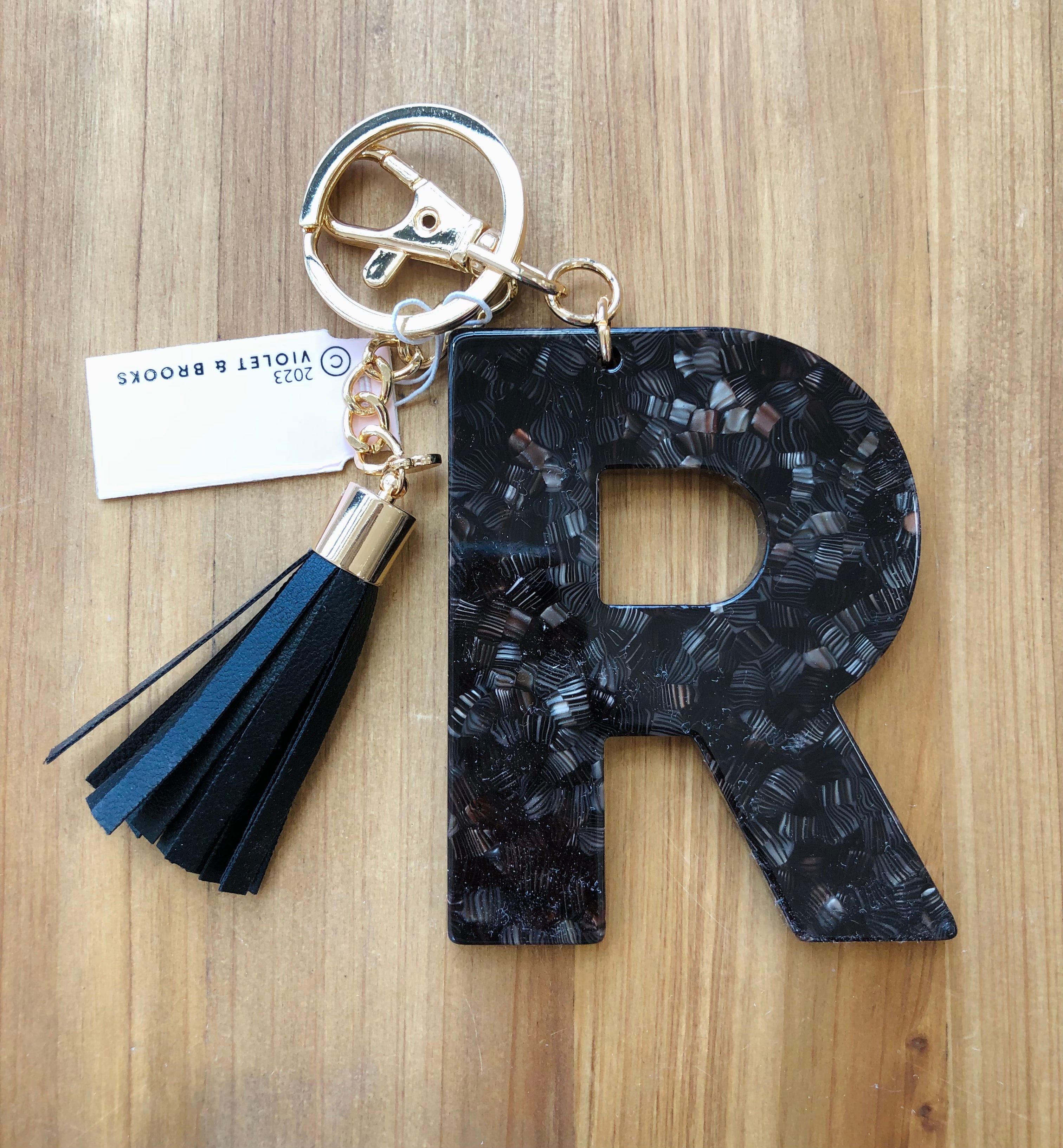 LETTER R KEYCHAIN