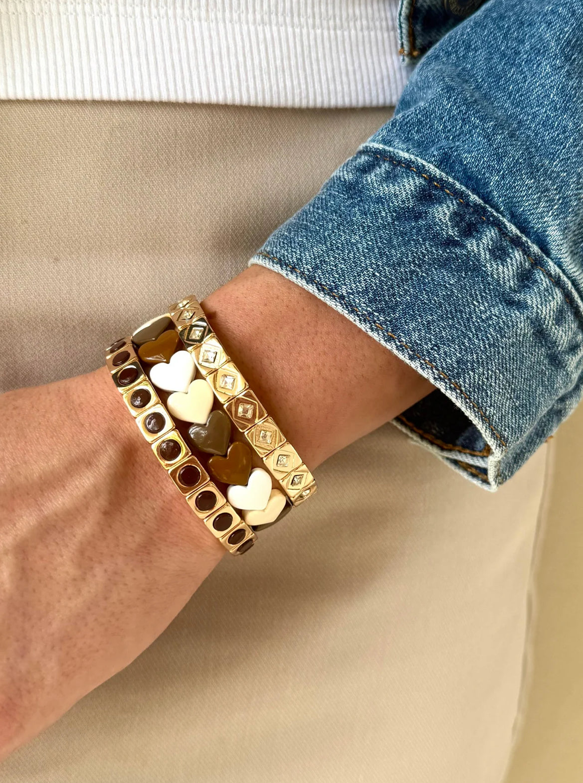 CHOCOLATE HEARTS BRACELET