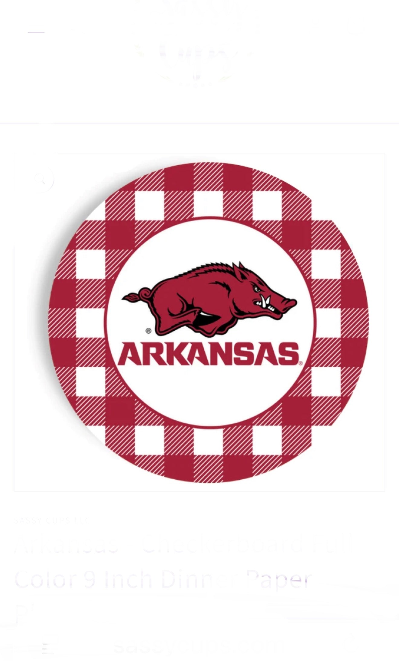 ARKANSAS PAPER PLATES