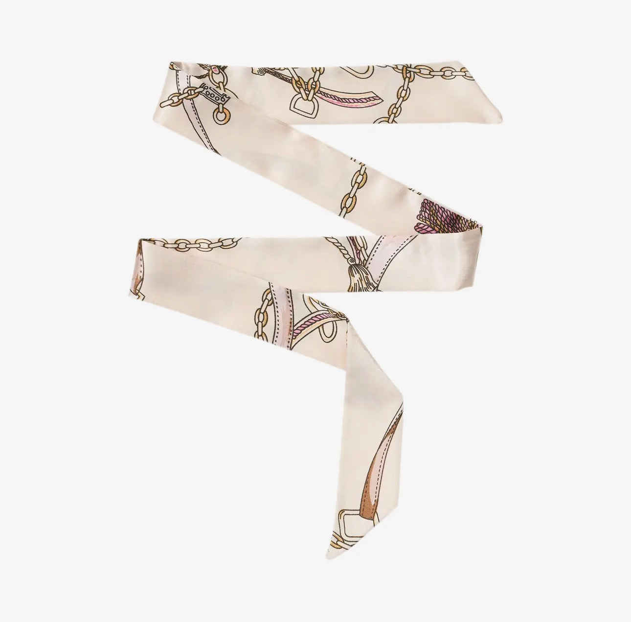 TWILLY SILK SCARF SMALL-CREAM