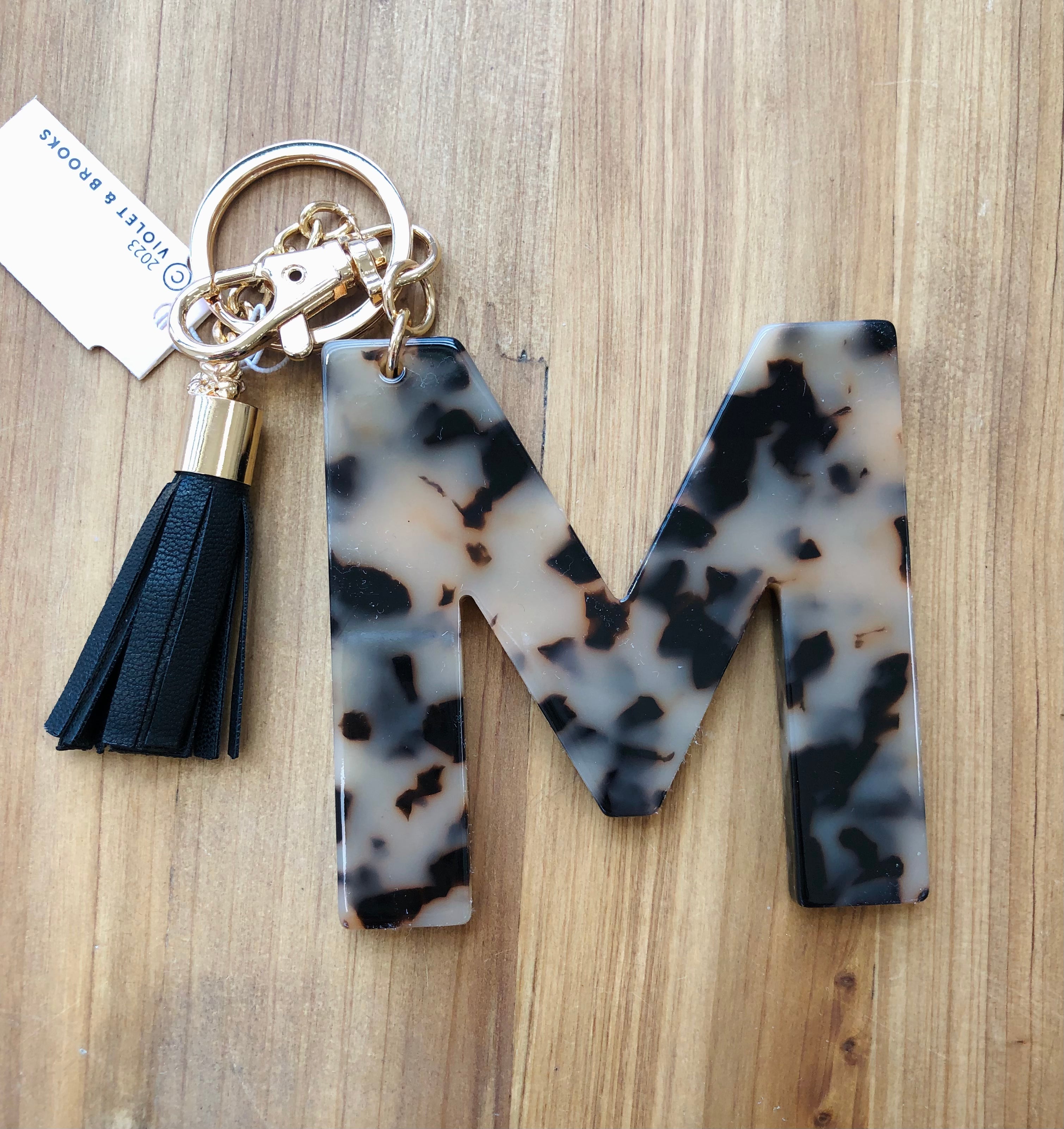 LETTER M KEYCHAIN