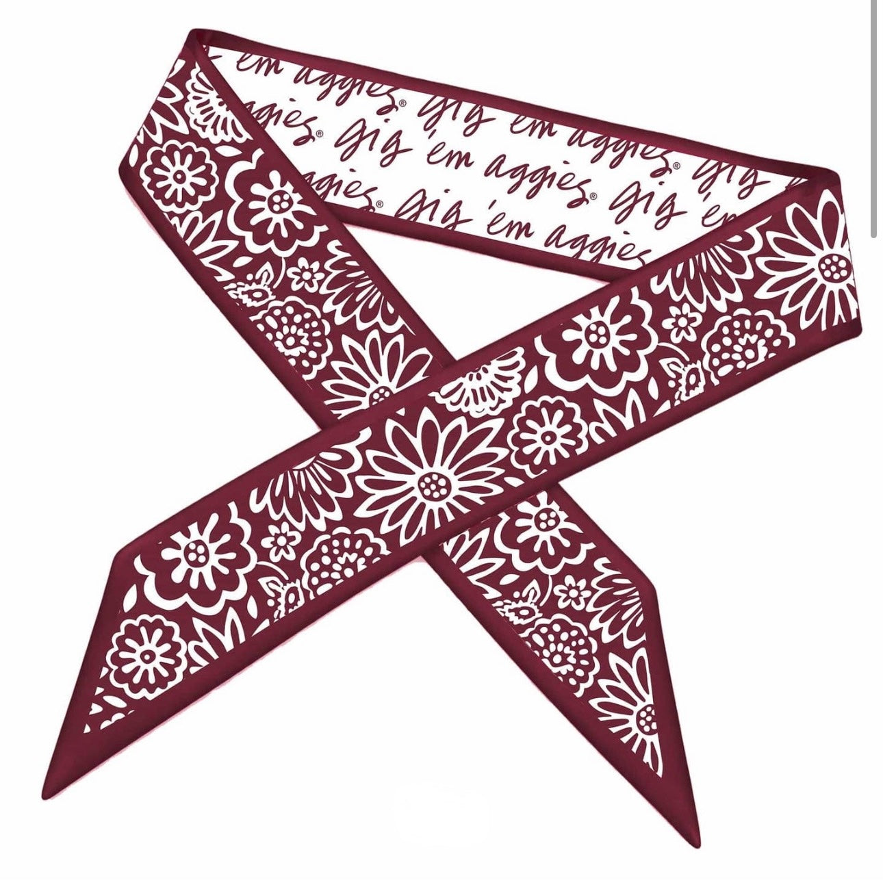 SKINNY SCARF-TEXAS AGGIES