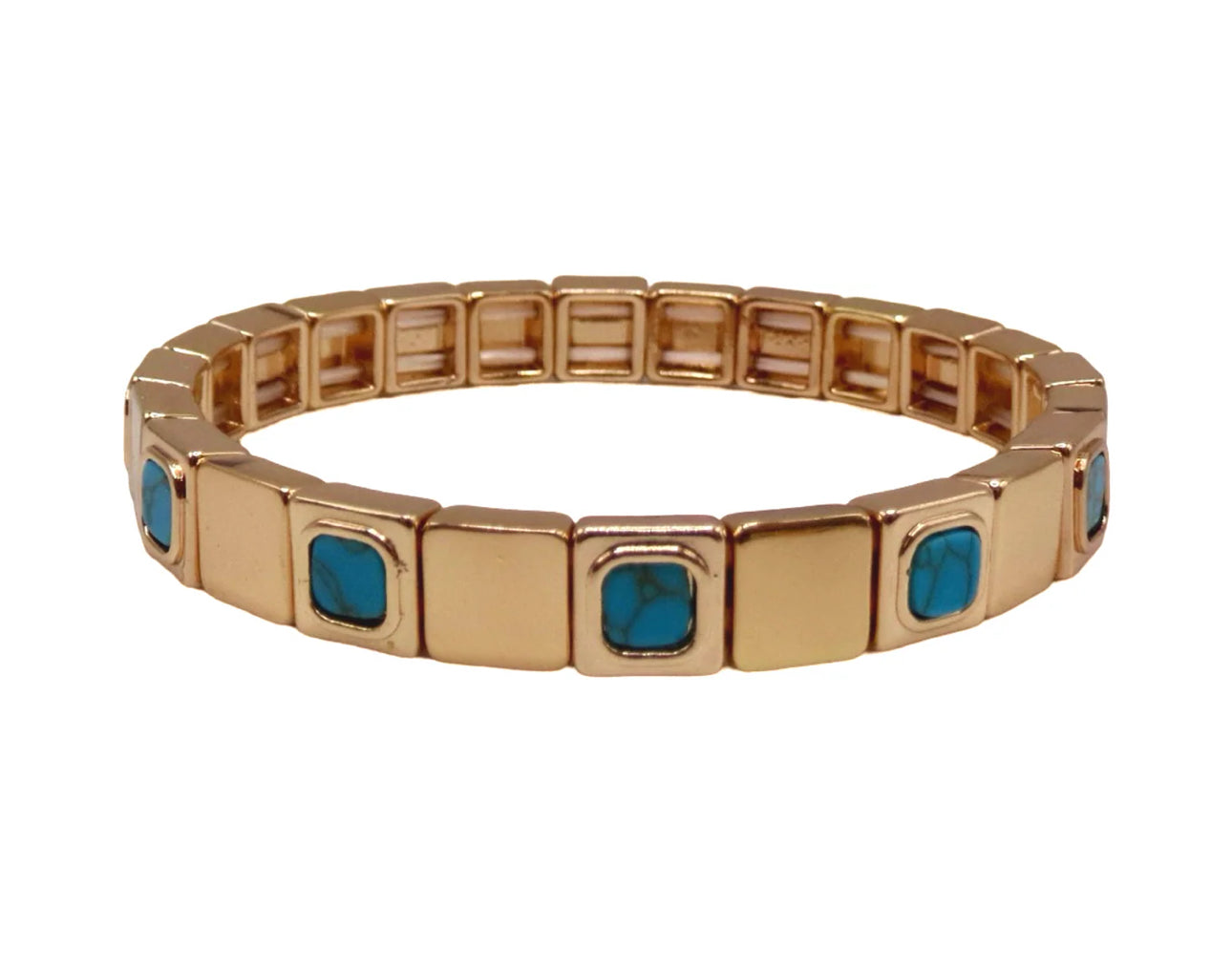 TURQUOISE SQUARED BRACELET