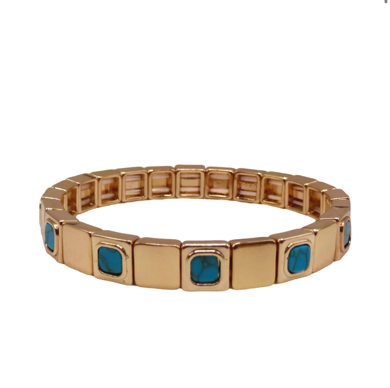 TURQUOISE SQUARED BRACELET