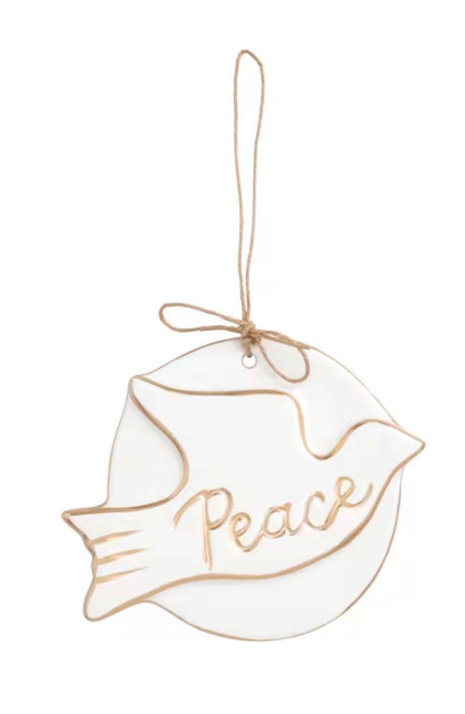 TURTLE DOVE DISC ORNAMENT
