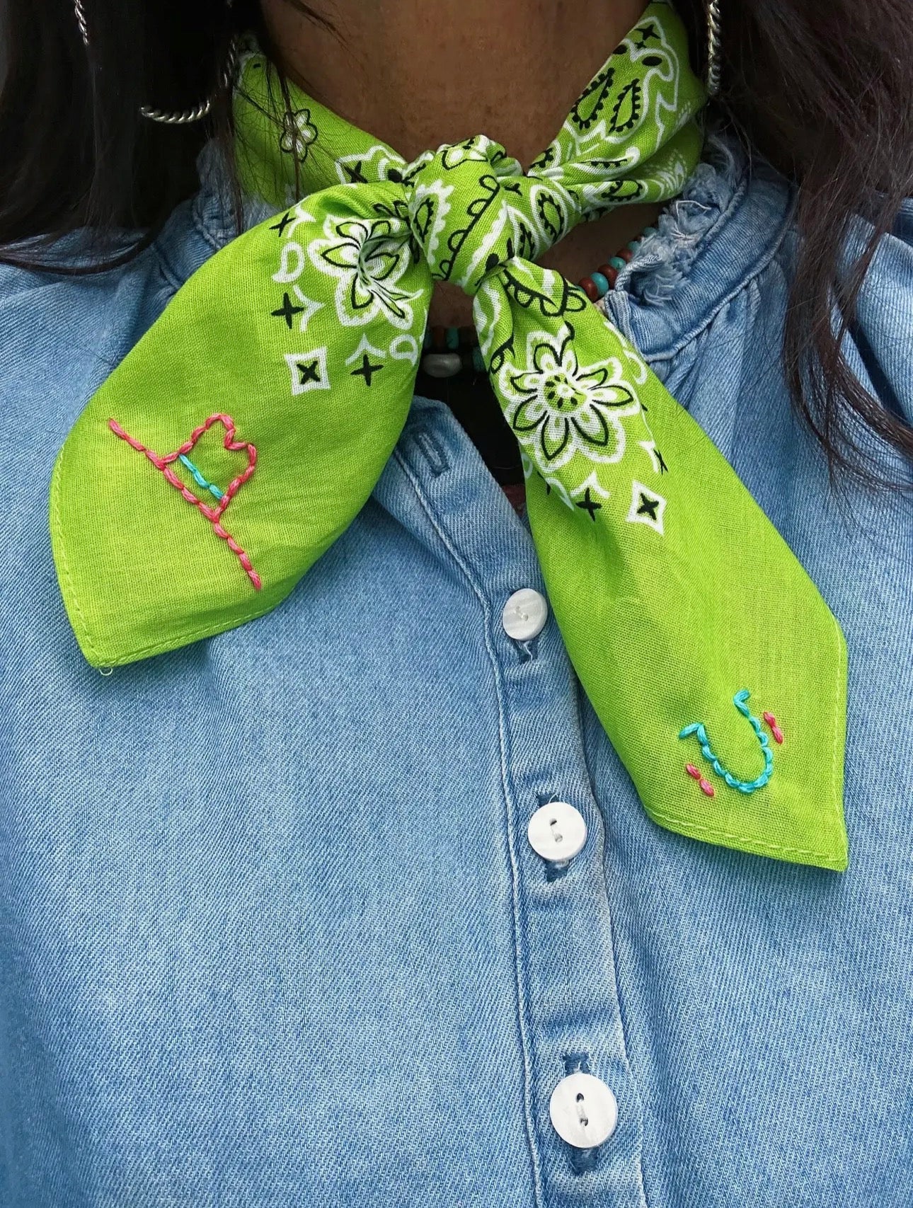 LUCKY COWGIRL BANDANA