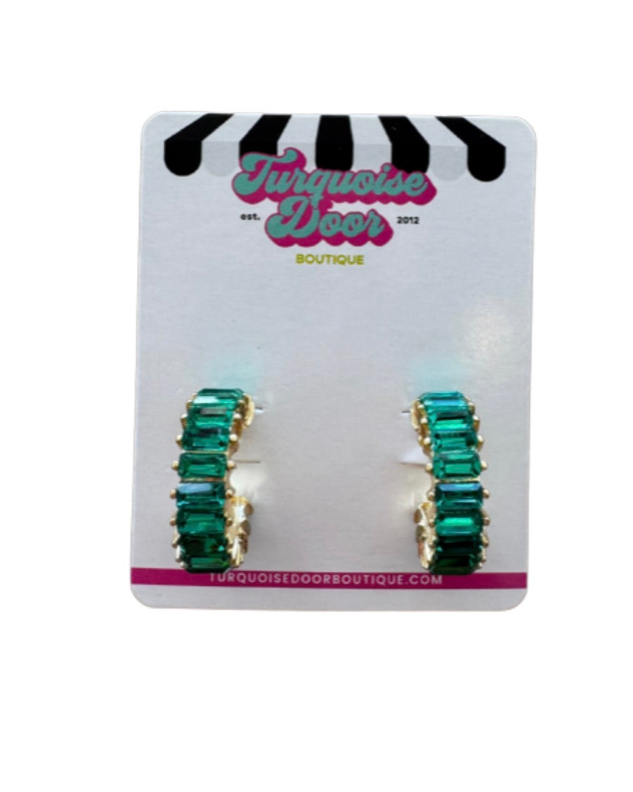 REESE EARRINGS-EMERALD