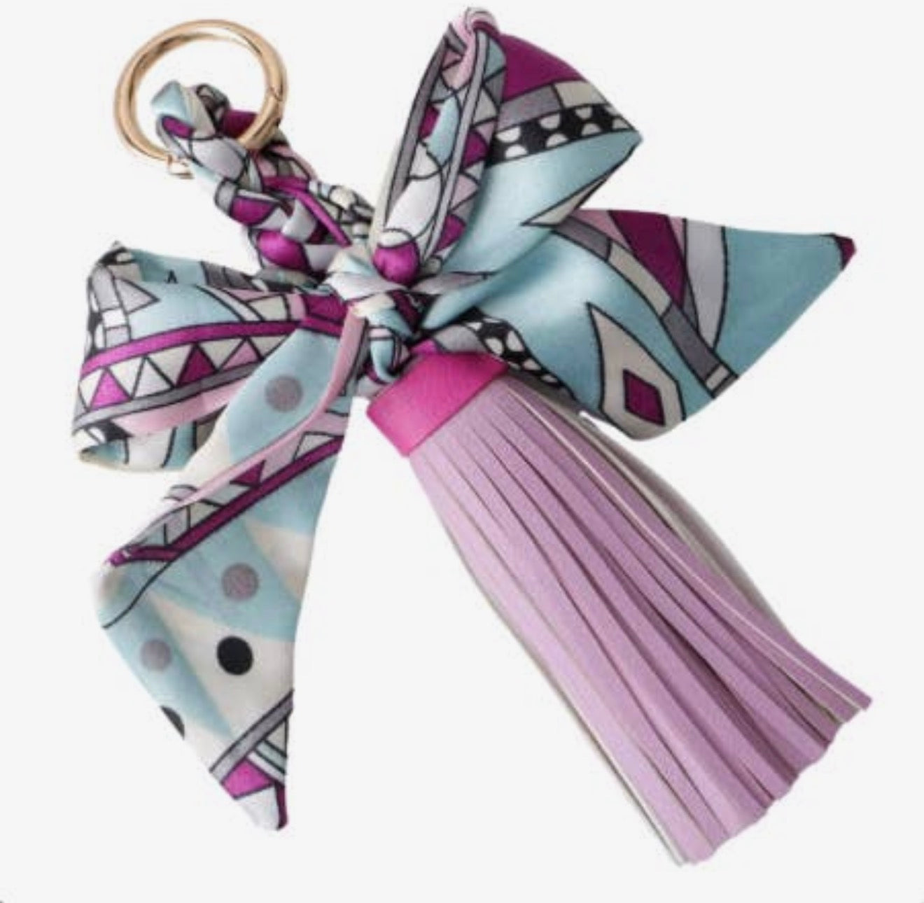 SCARF BAG CHARM-LAVENDAR