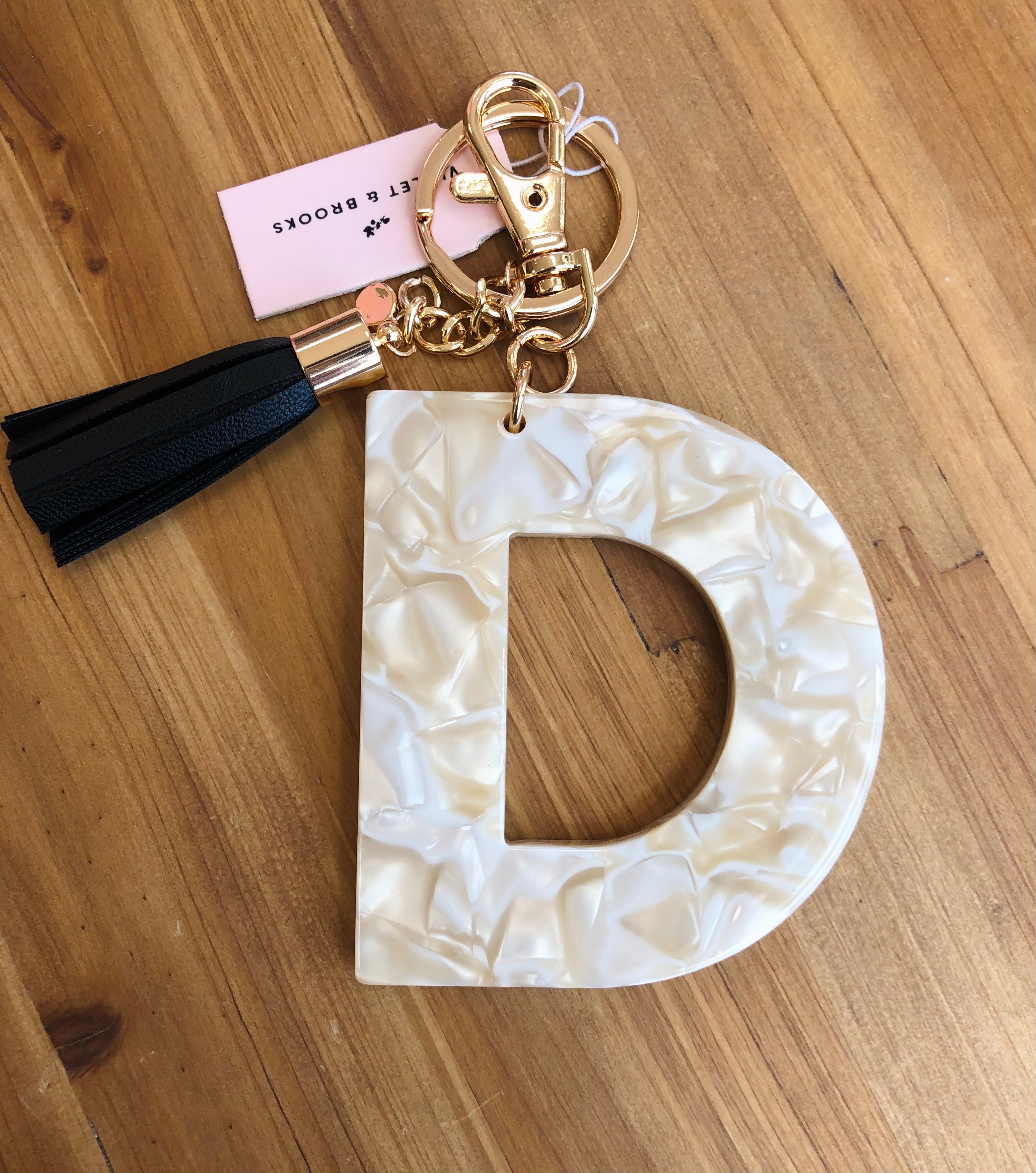 LETTER D KEYCHAIN
