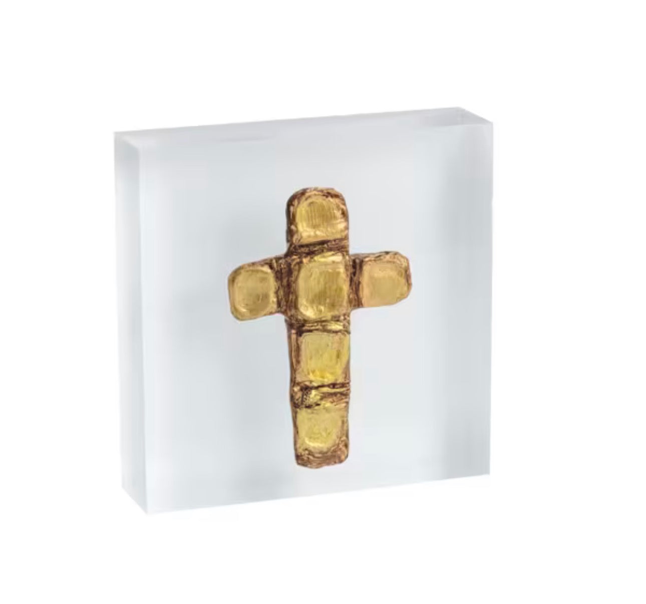ACRYLIC GOLD PLAQUE-CROSS