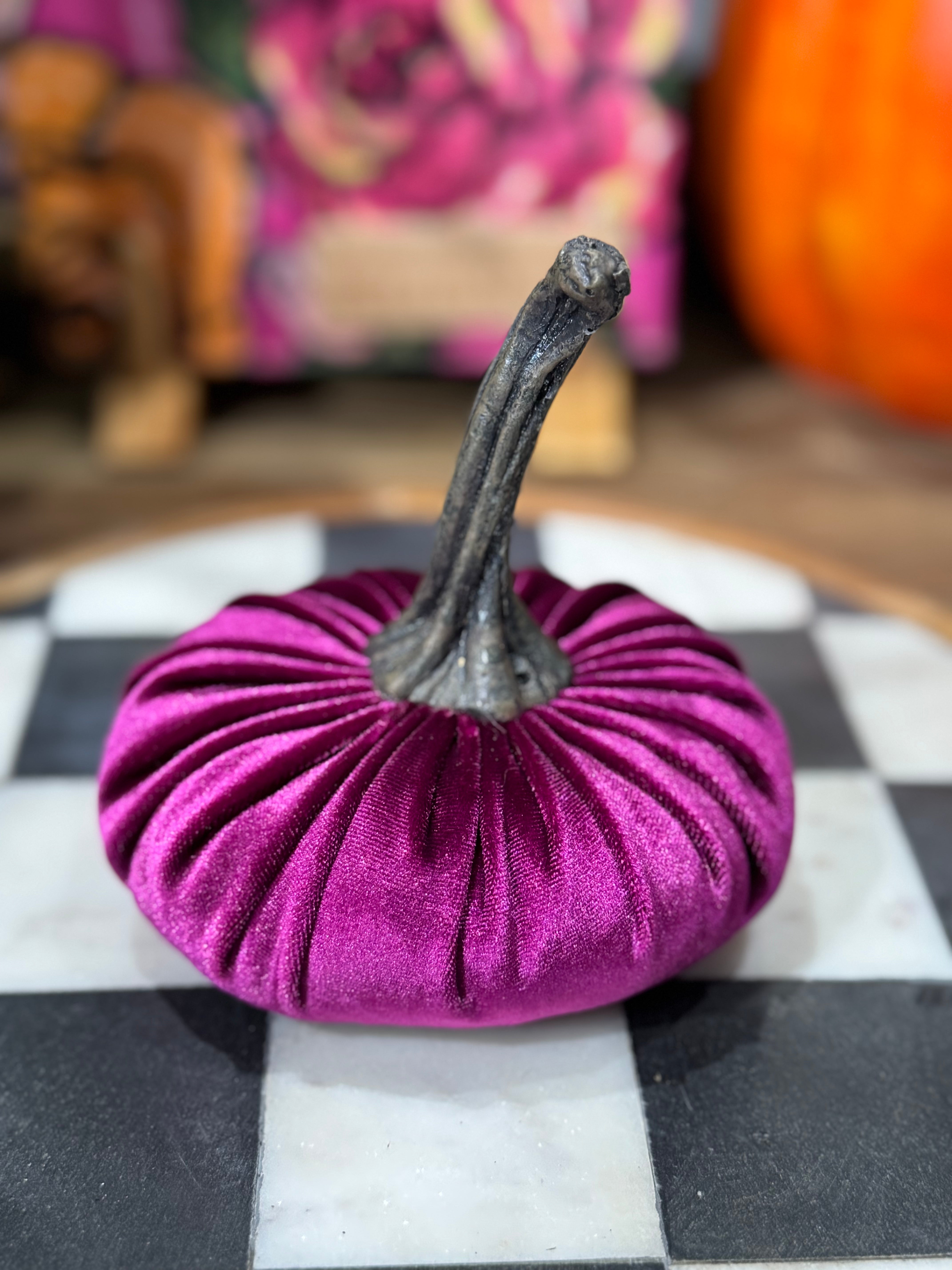 SMALL FABRIC PUMPKIN-MAGENTA