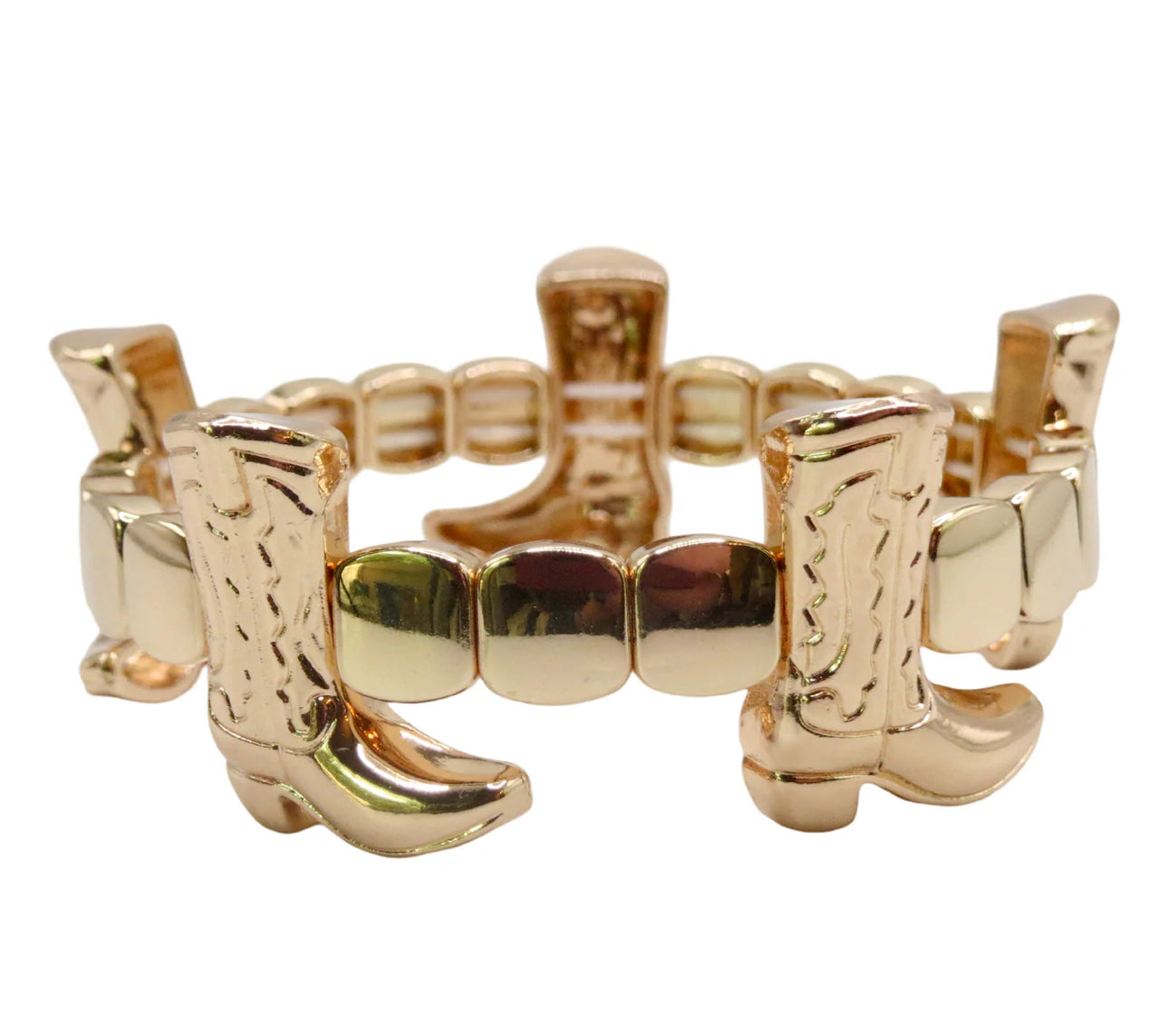 COWBOY BOOT BRACELET-GOLD