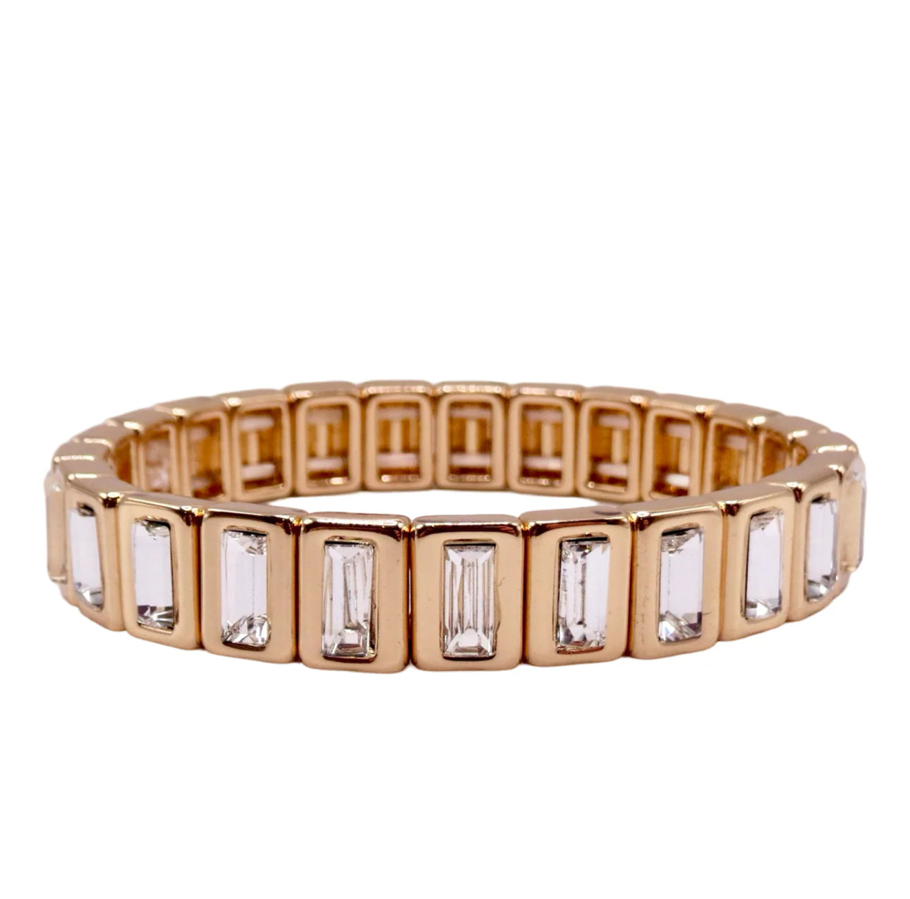 BAGUETTE CLEAR GEM BRACELET