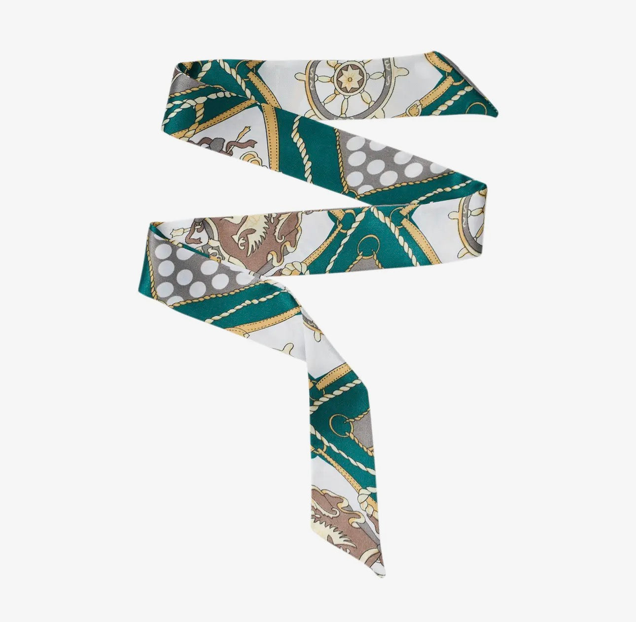 TWILLY SILK SCARF SMALL-GREEN