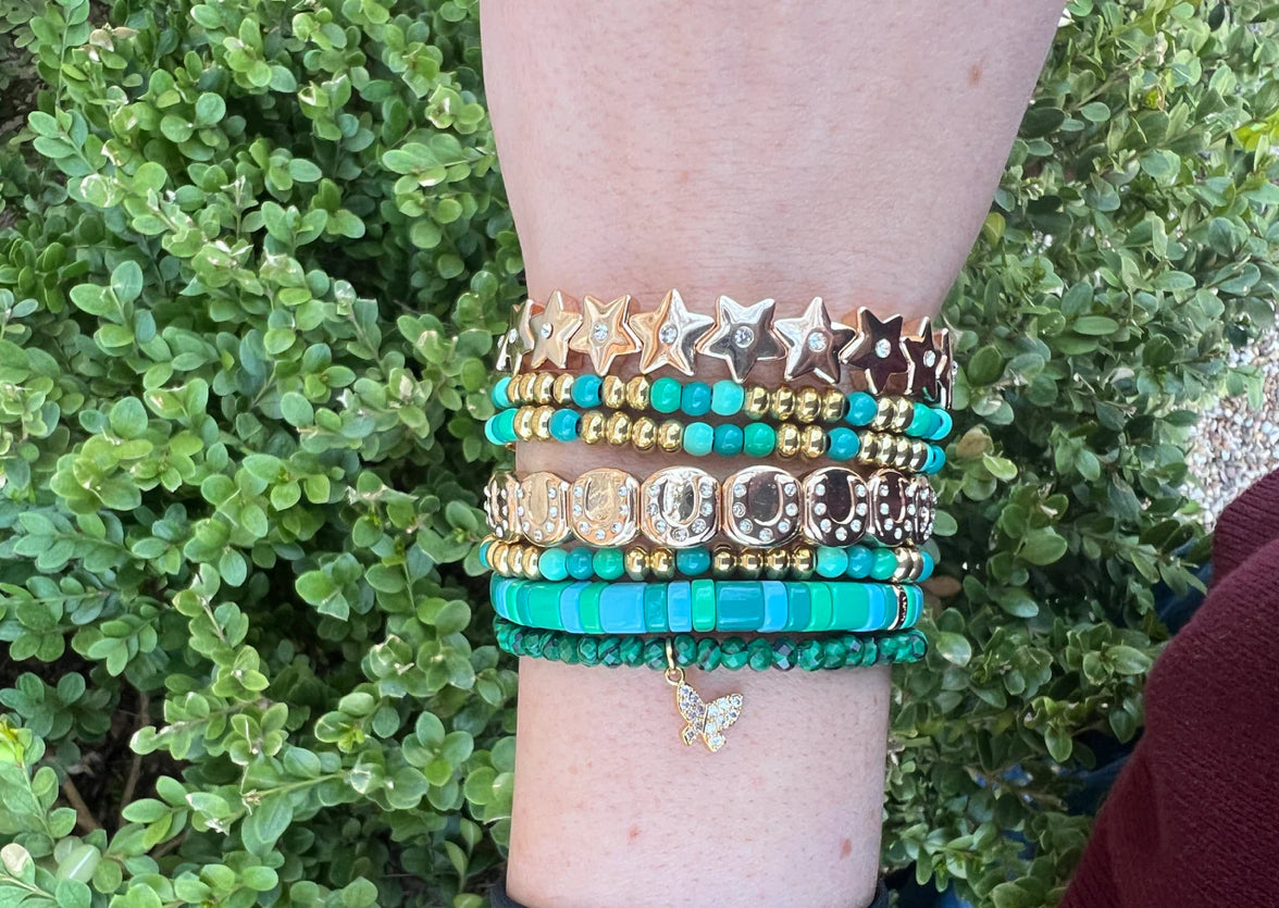 TURQUOISE SQUARED BRACELET