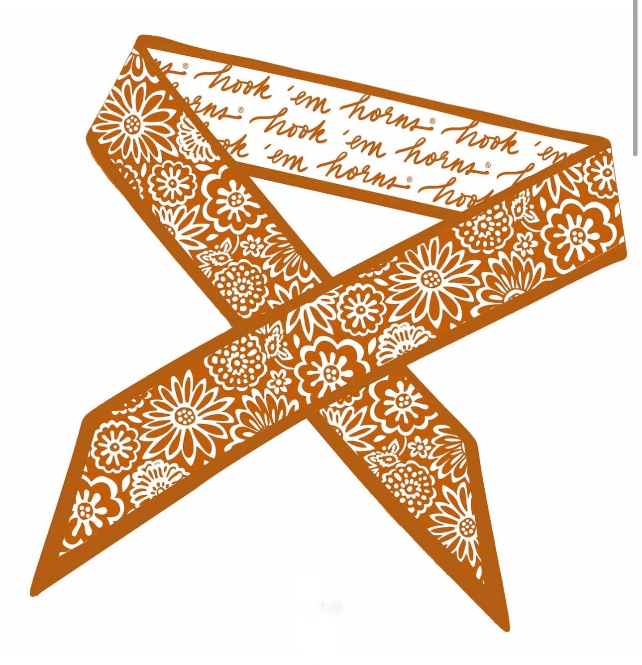 SKINNY SCARF-TEXAS LONGHORNS