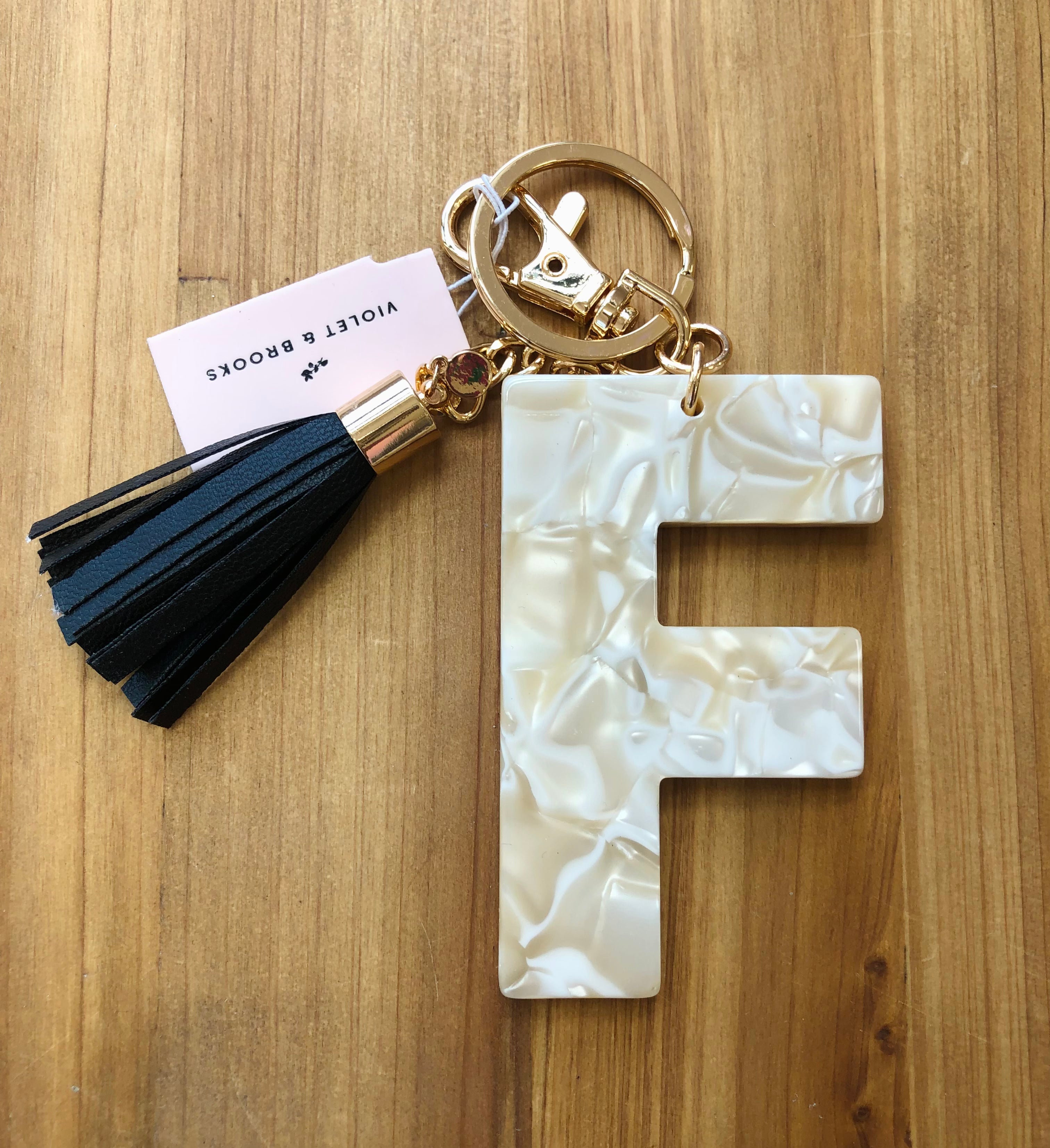 LETTER F KEYCHAIN