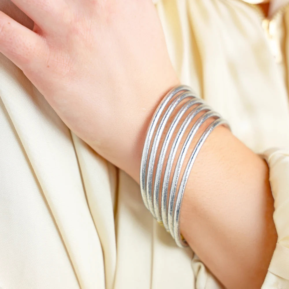 SILVER LUMINE ALL WEATHER BANGLES
