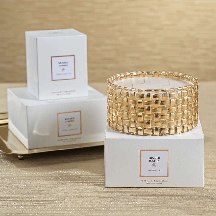 BRAIDED LUMINA CANDLE-47.5 OZ