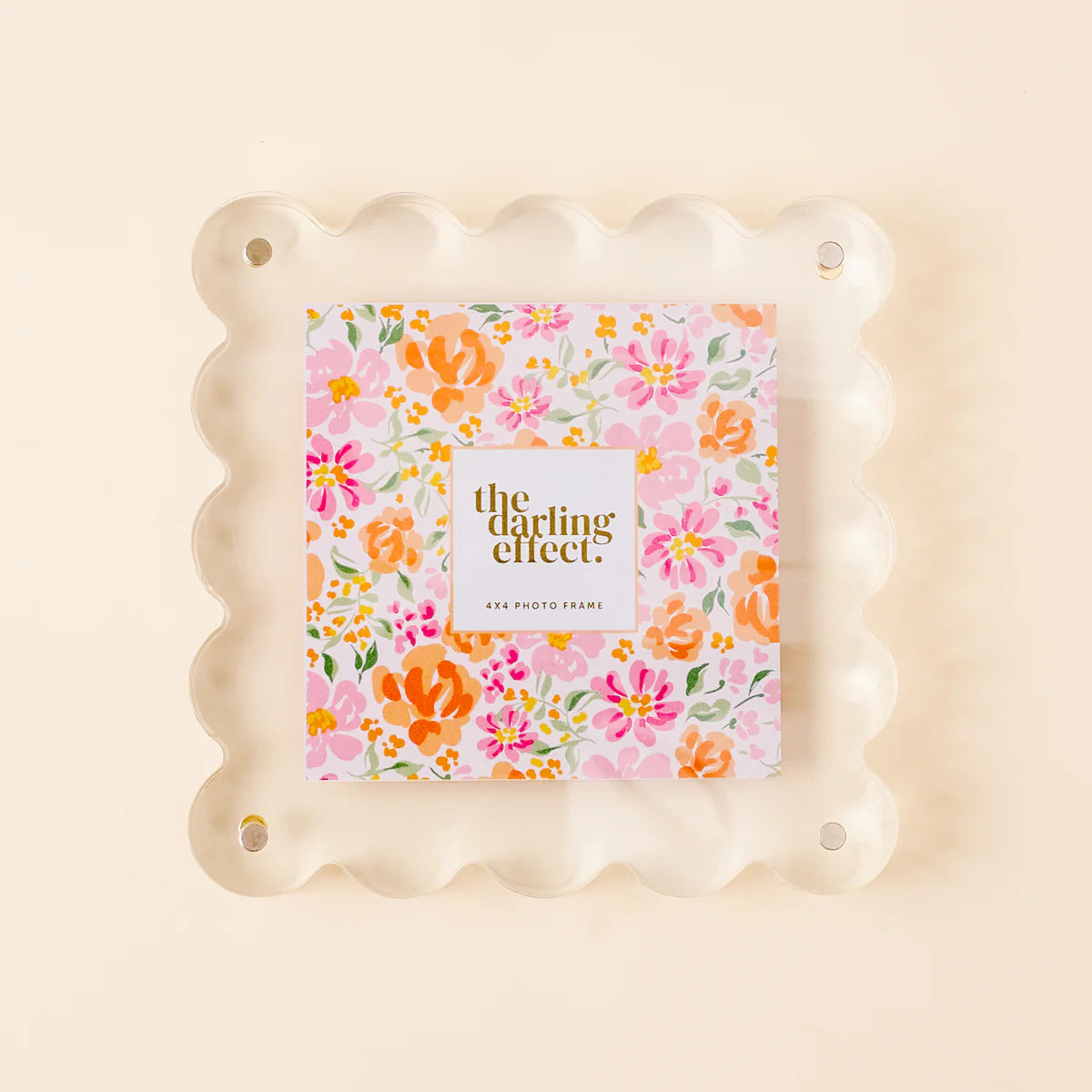 CLEAR SQUARE SCALLOPED FRAME
