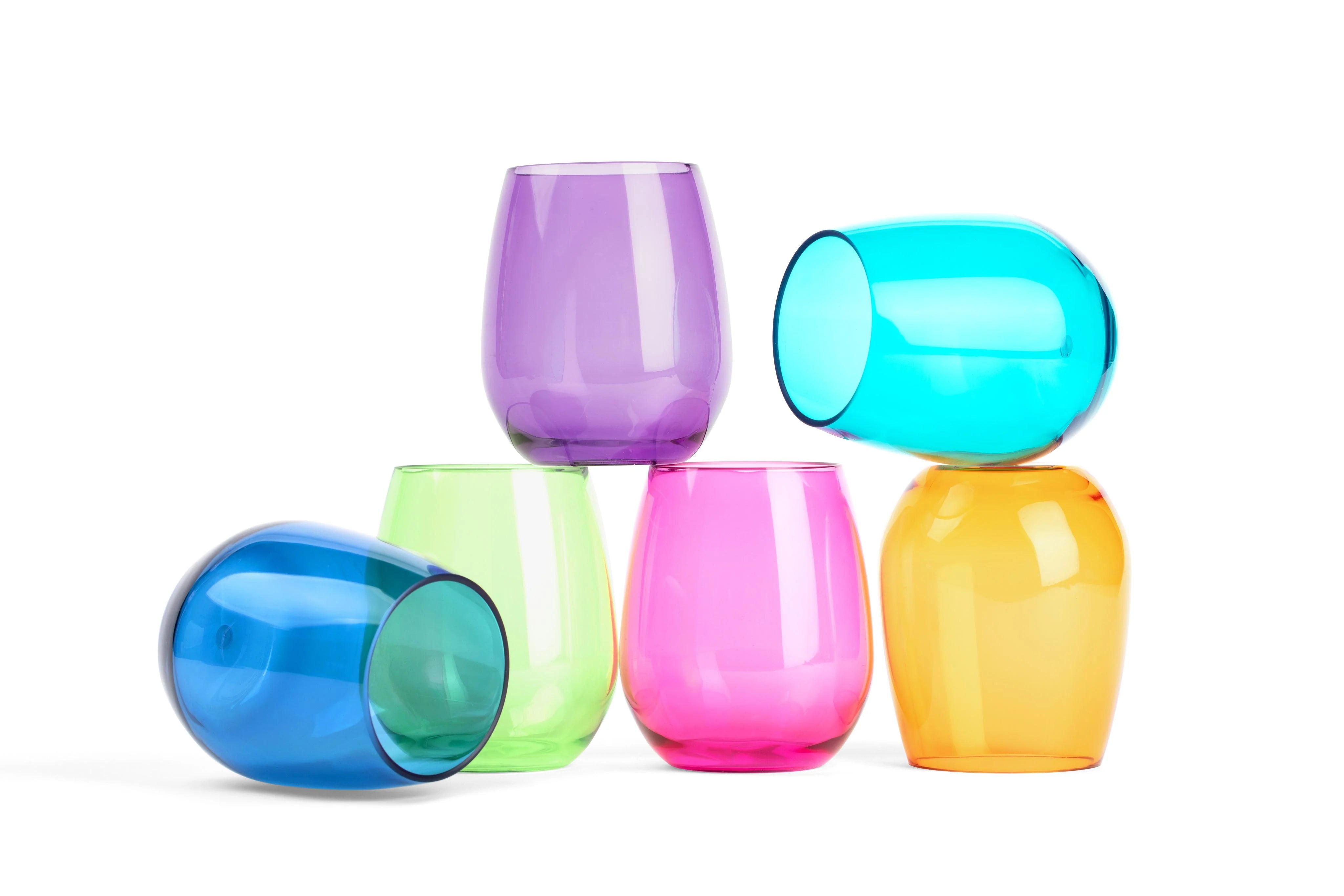 ACRYLIC STEMLESS WINE GLASSES