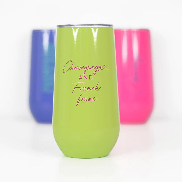 CHAMPAGNE AND FRENCH FRIES TUMBLER